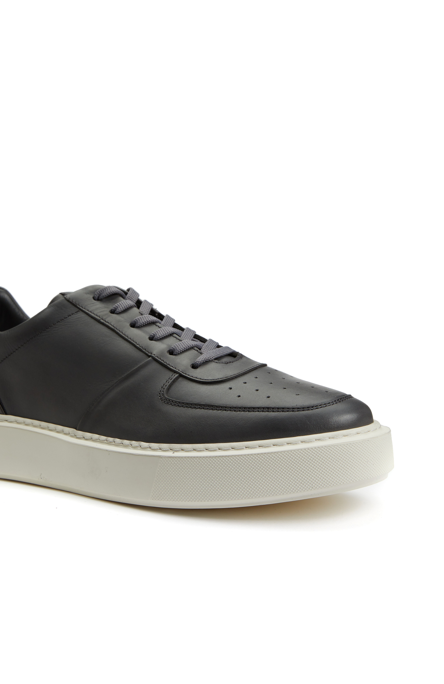 Antrasit Erkek Deri Sneaker