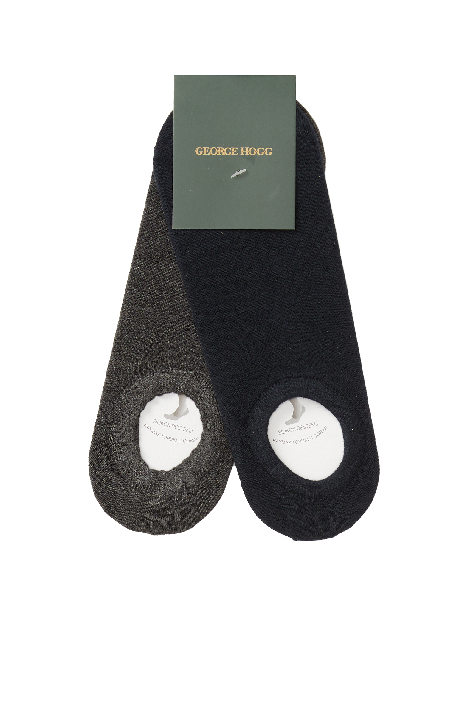 Lacivert Antrasit 2'Li Çorap Set