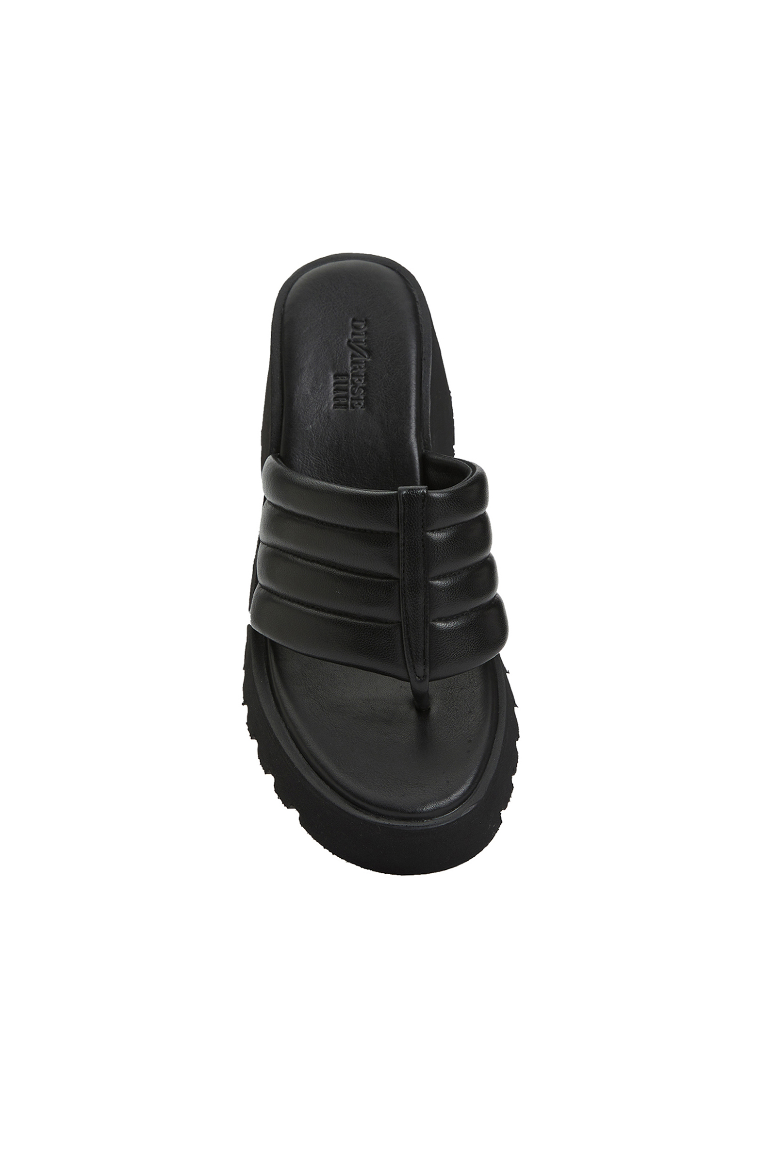 Siyah Kadın Deri Terlik