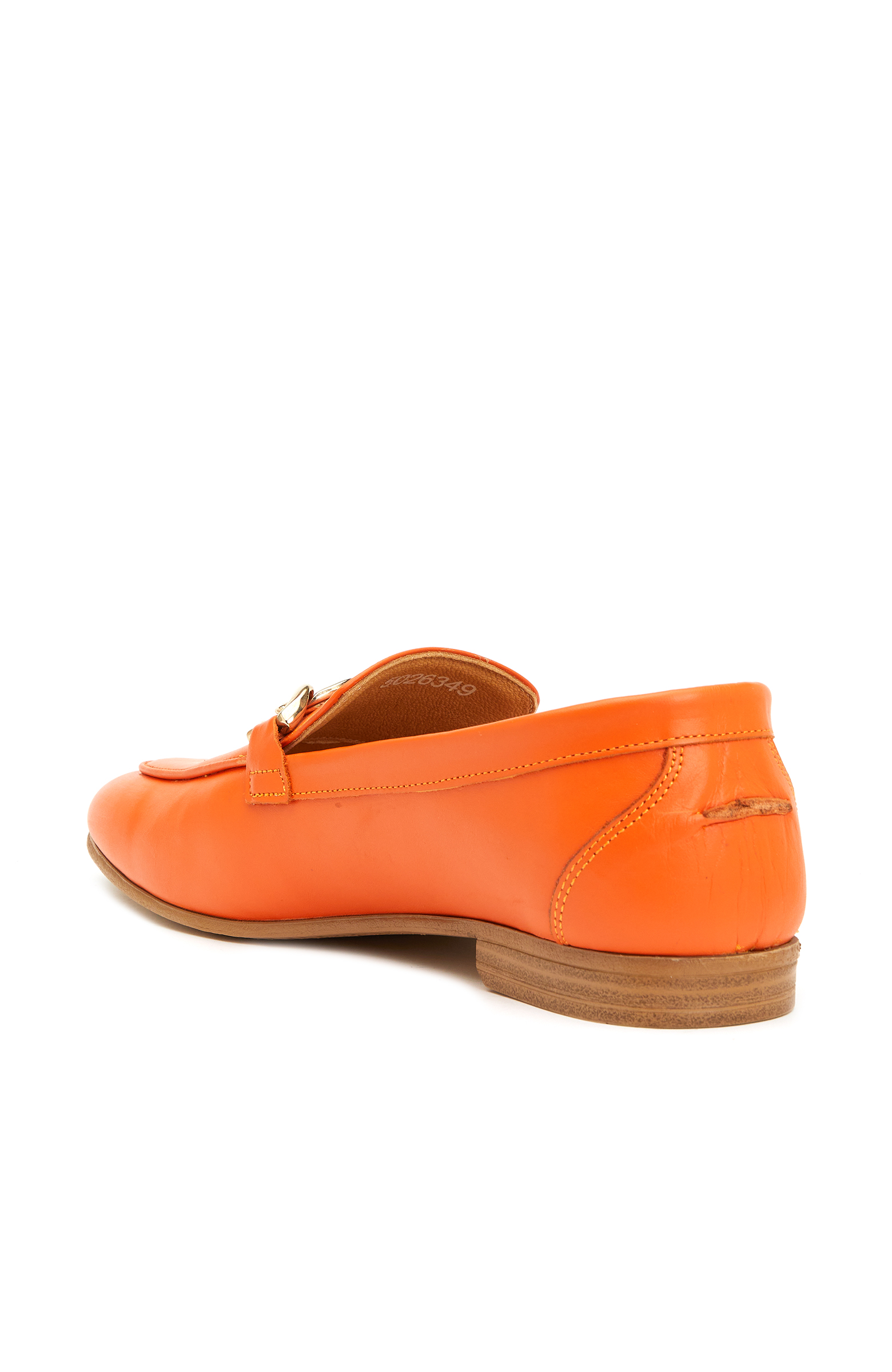 Turuncu Kadın Deri Ayakkabı