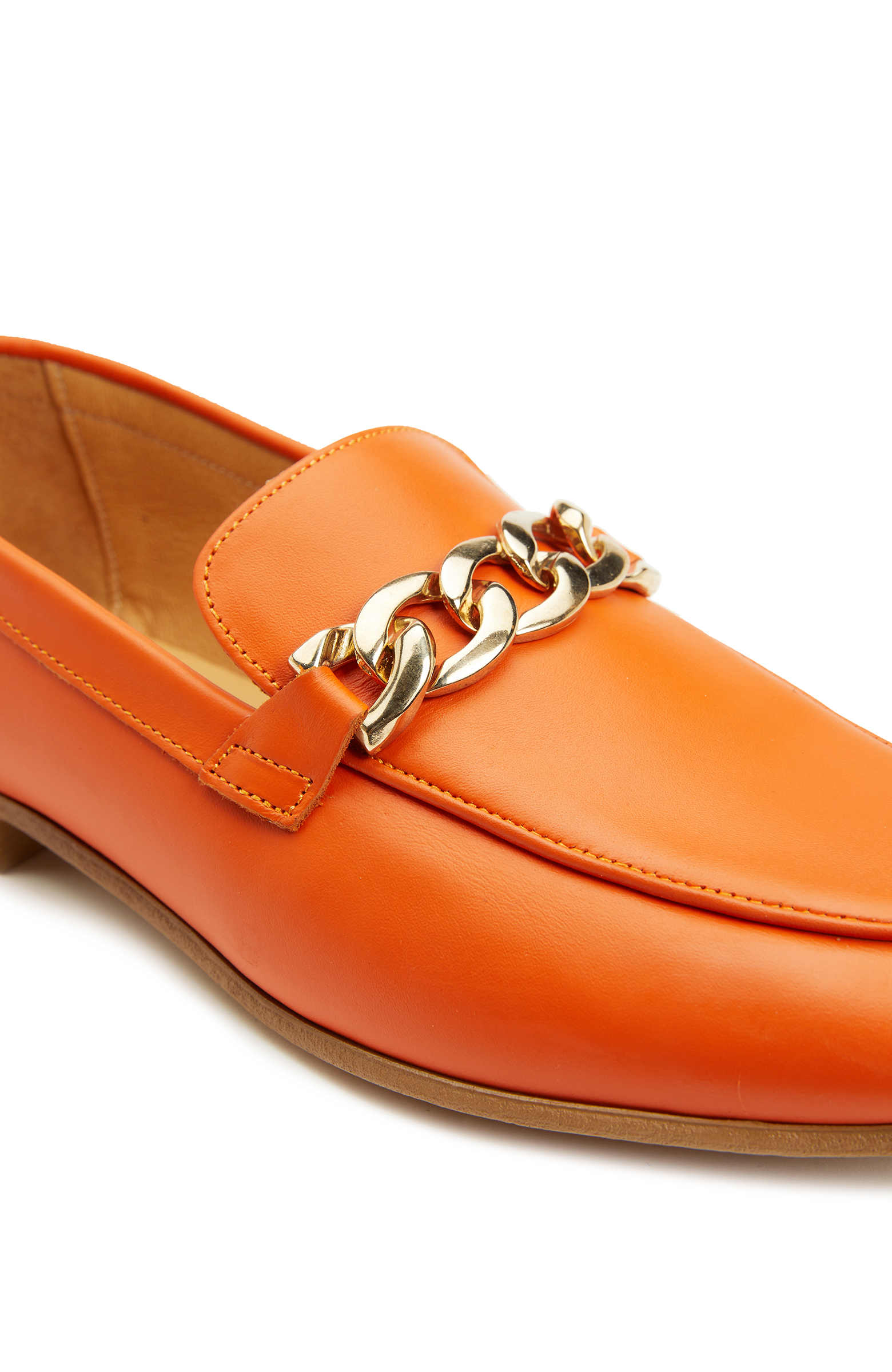 Turuncu Kadın Deri Ayakkabı