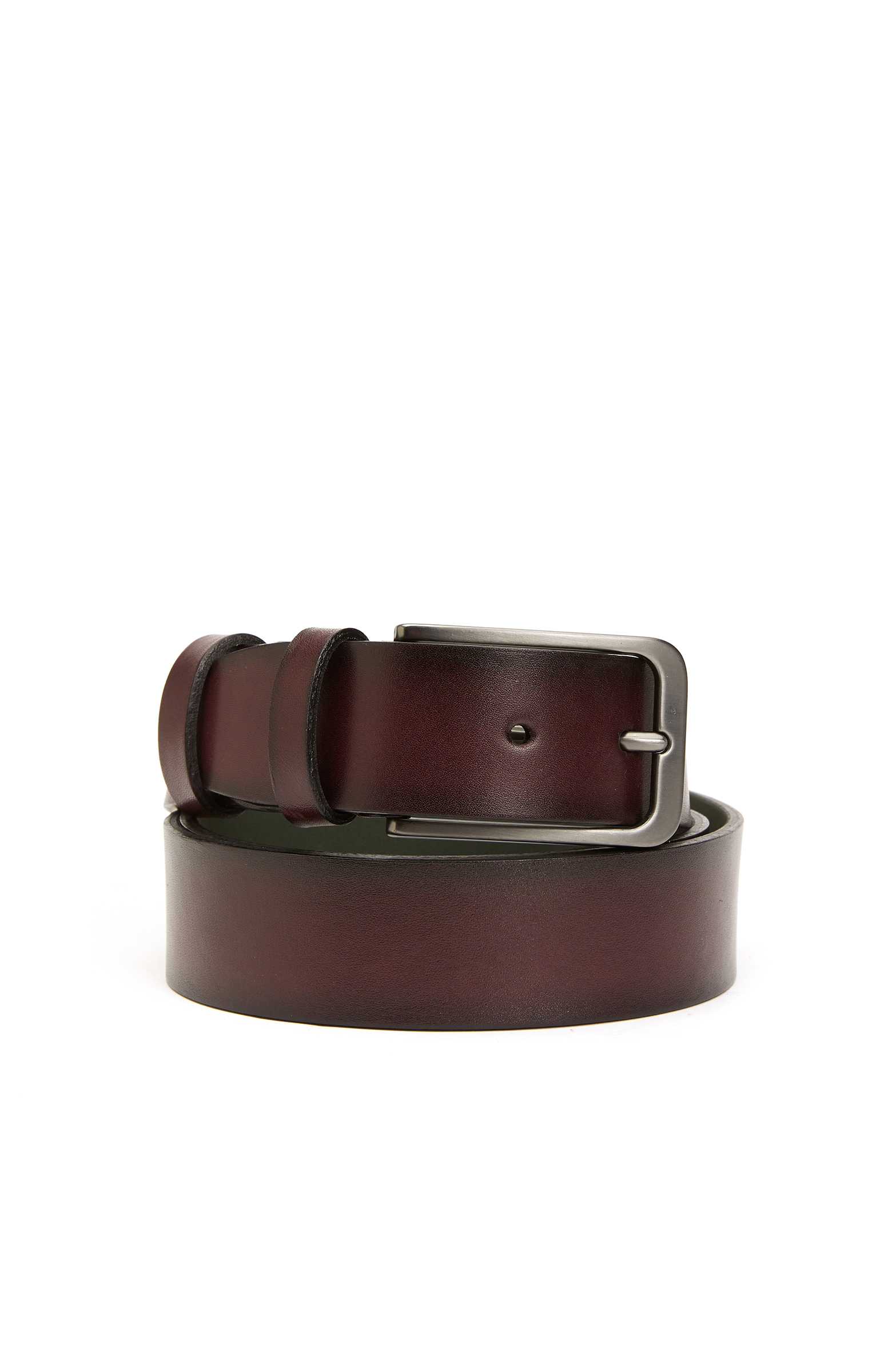 Bordo Erkek Deri Kemer