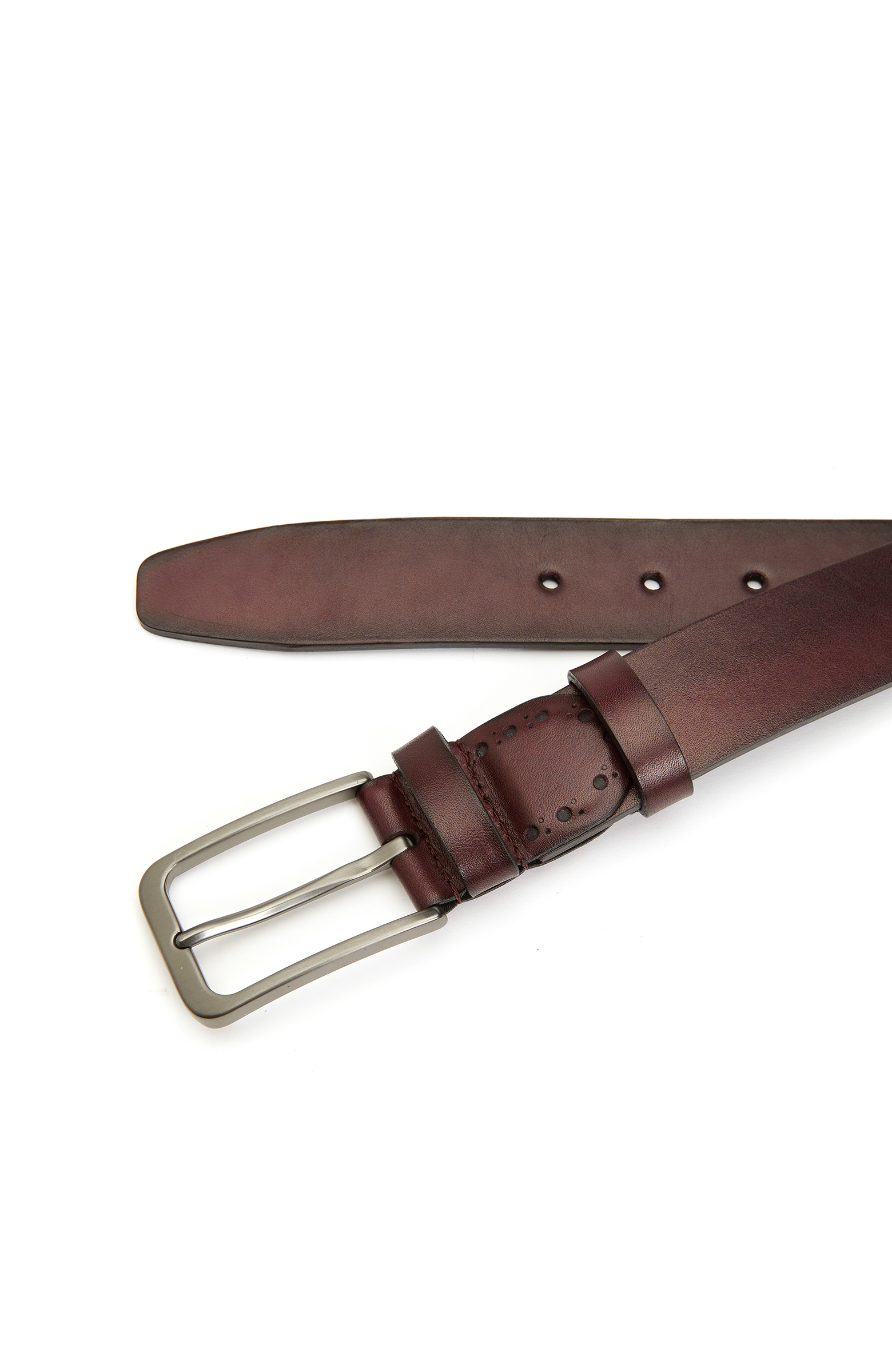 Bordo Erkek Deri Kemer