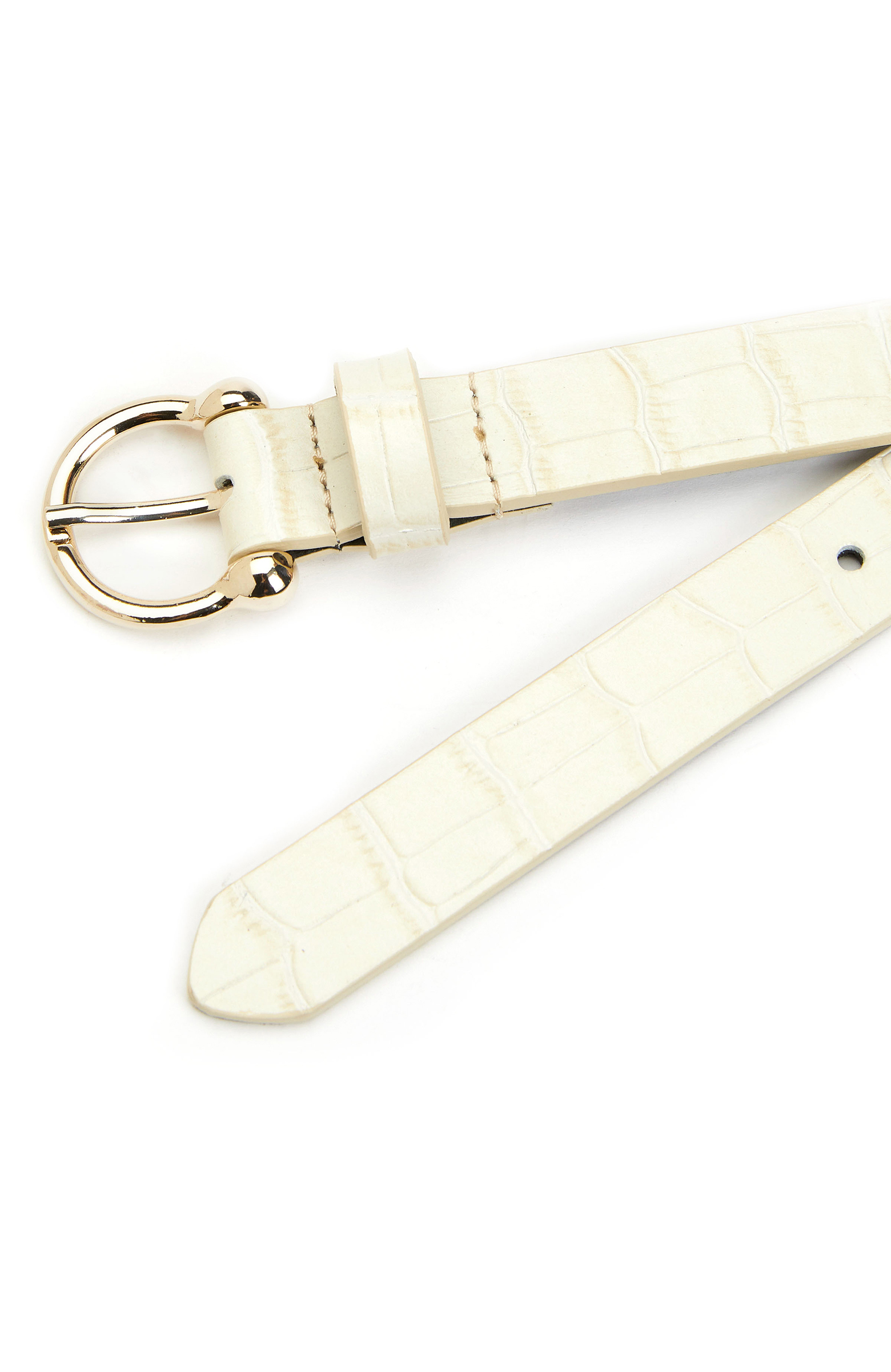 Bej Kadın Deri Kemer