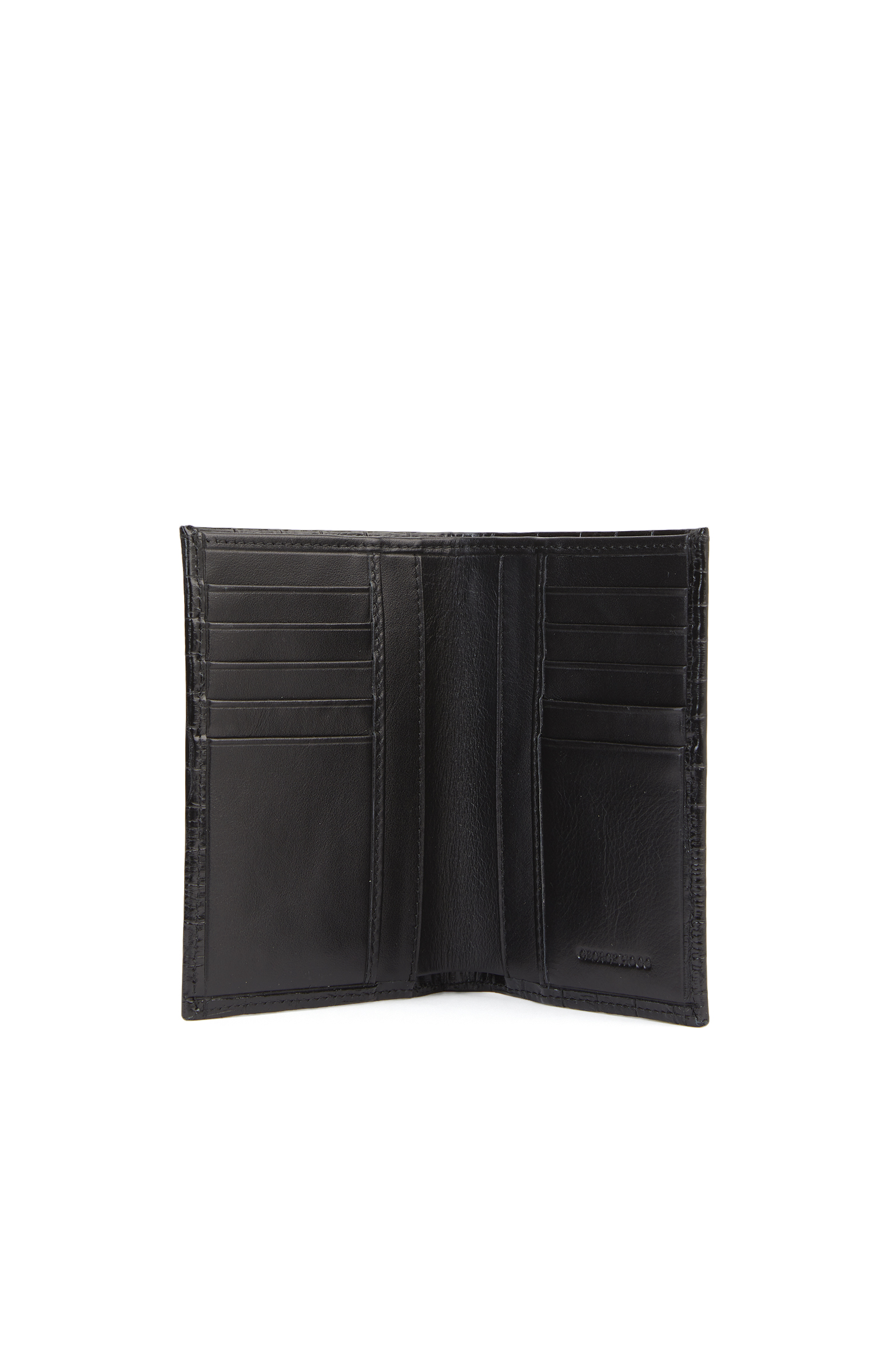 Siyah Kroko Erkek Deri Pasaportluk