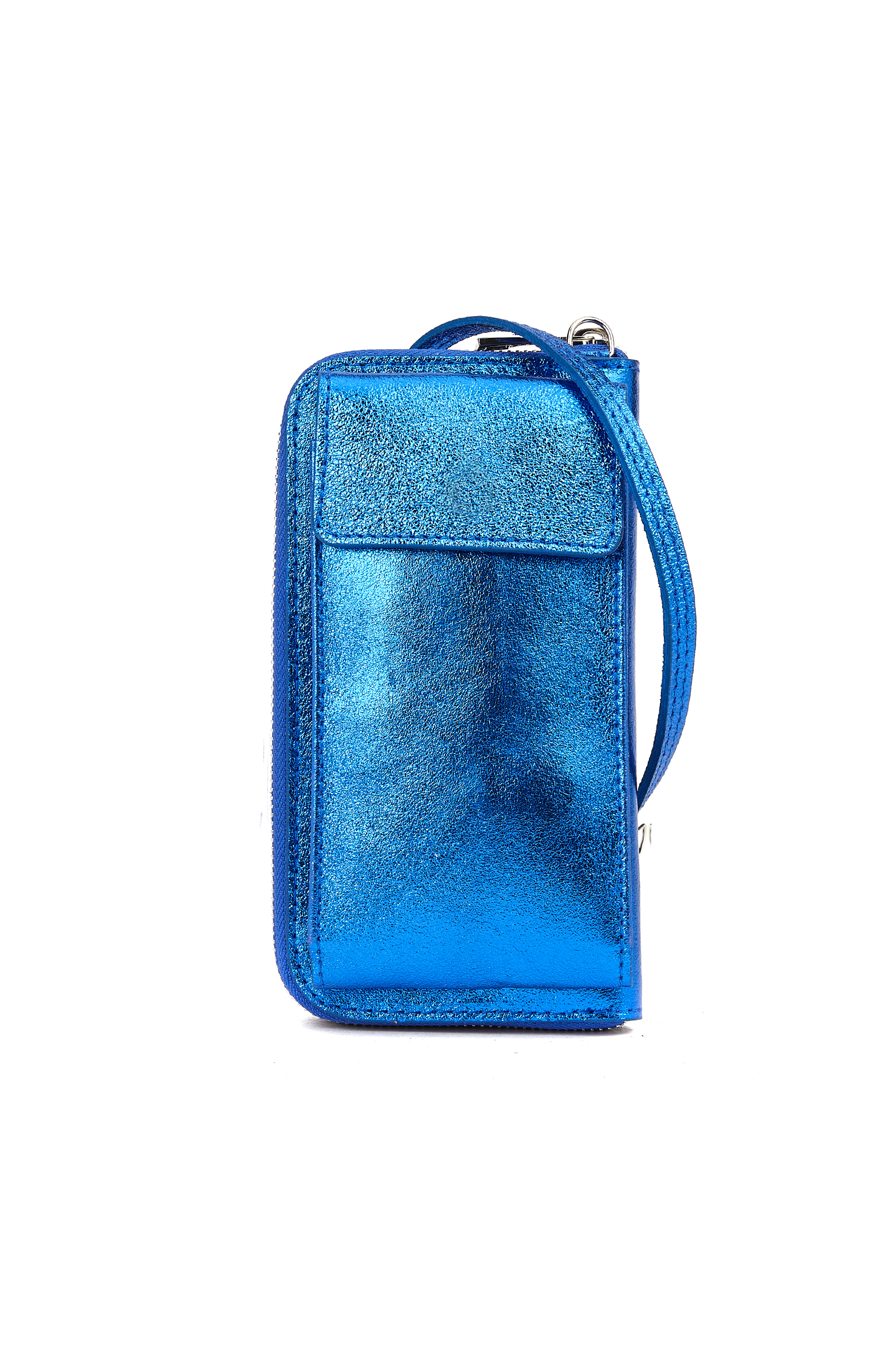 Mavi Kadın Deri Askılı Çapraz Çanta