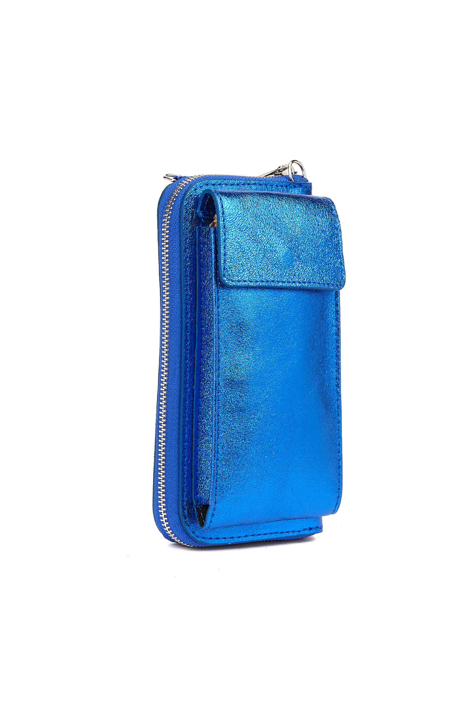 Mavi Kadın Deri Askılı Çapraz Çanta