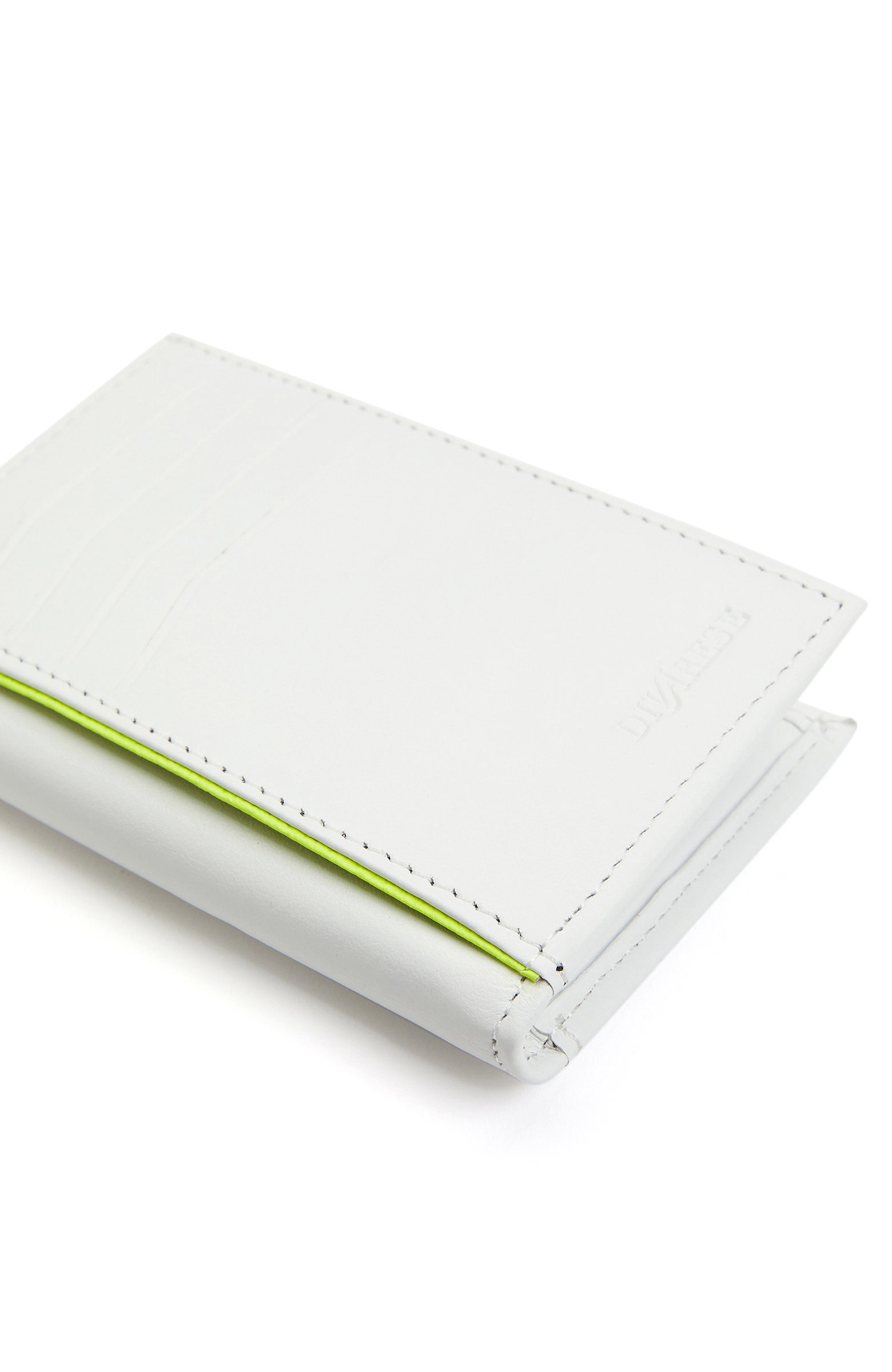 Beyaz Sarı Erkek Deri Cüzdan