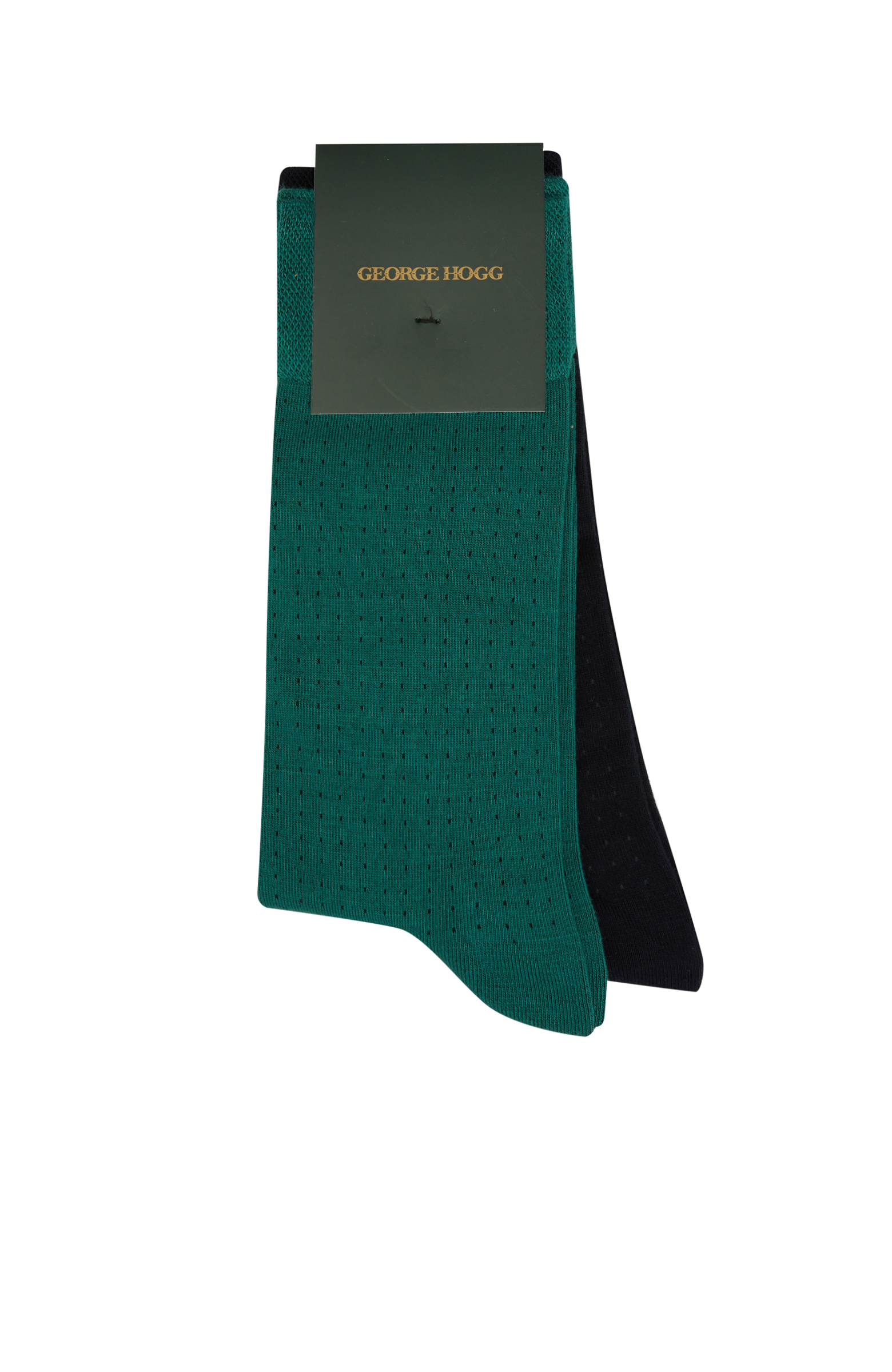 2'li Yeşil Lacivert Erkek Bambu Çorap Seti