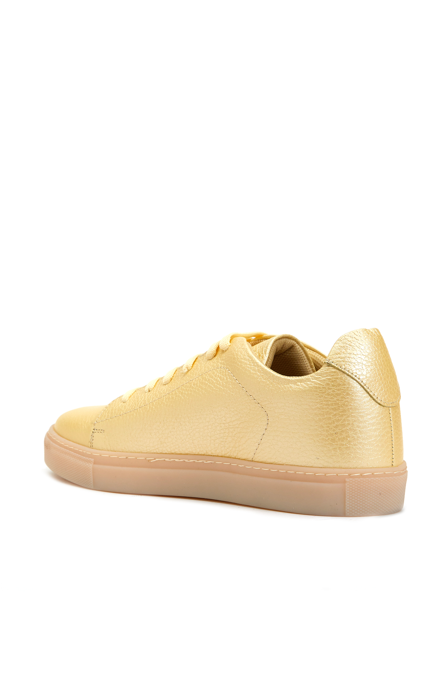 Sarı Kadın Deri Sneaker_2