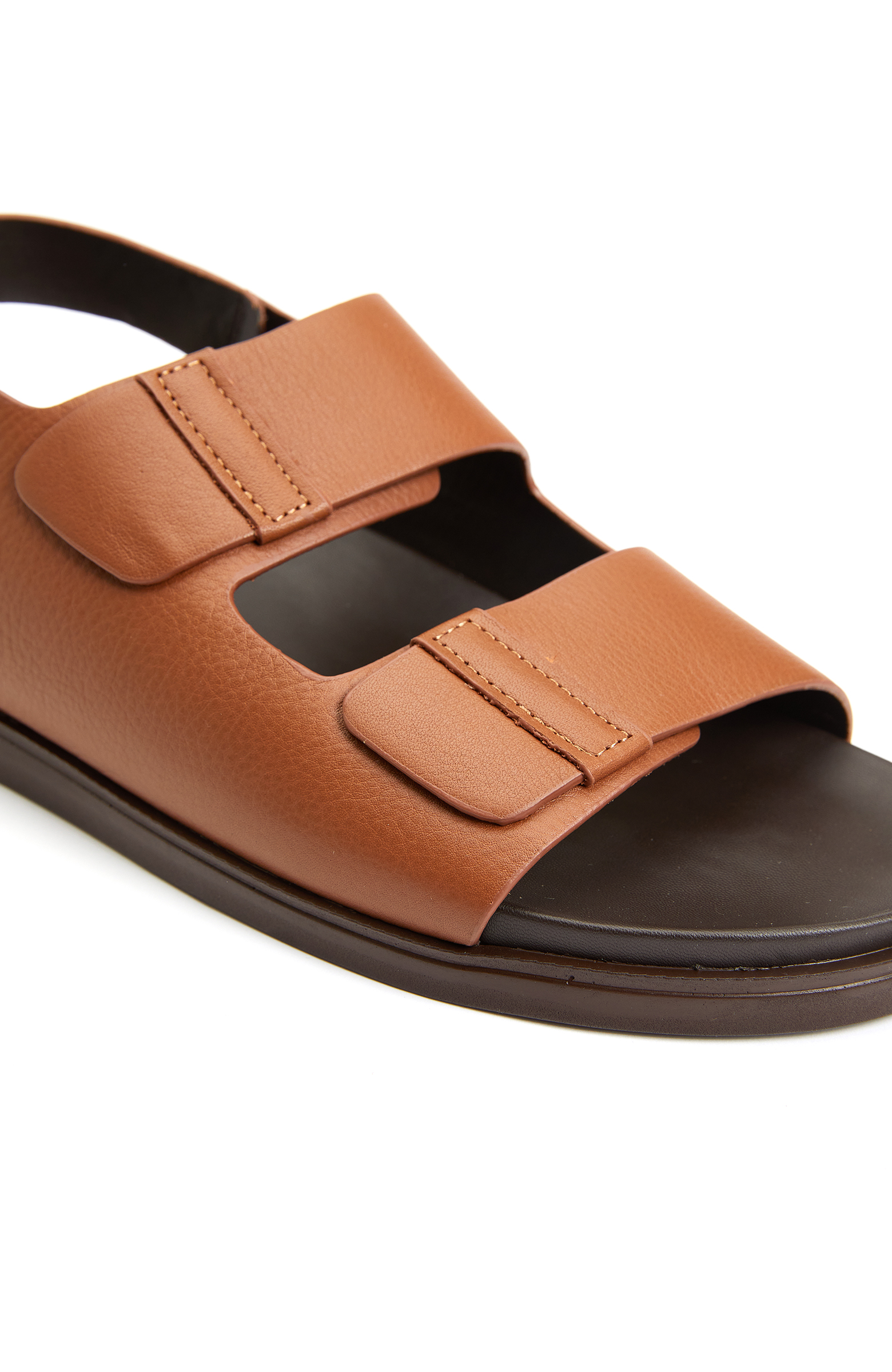 Taba Erkek Deri Sandalet