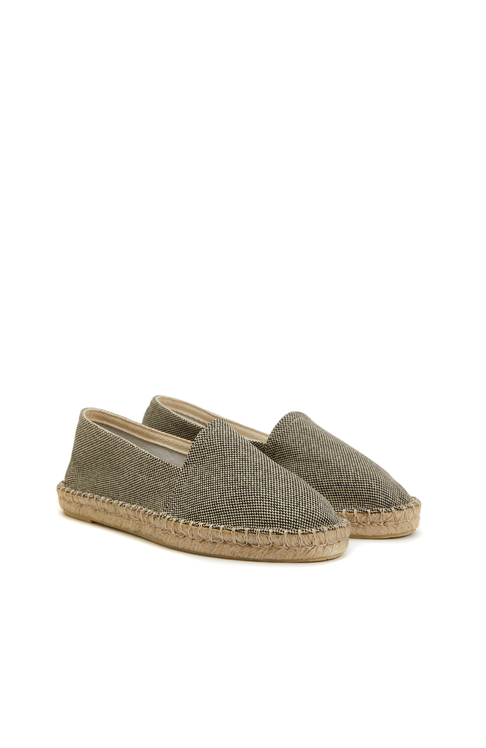 Siyah Bej Kadın Espadril_1
