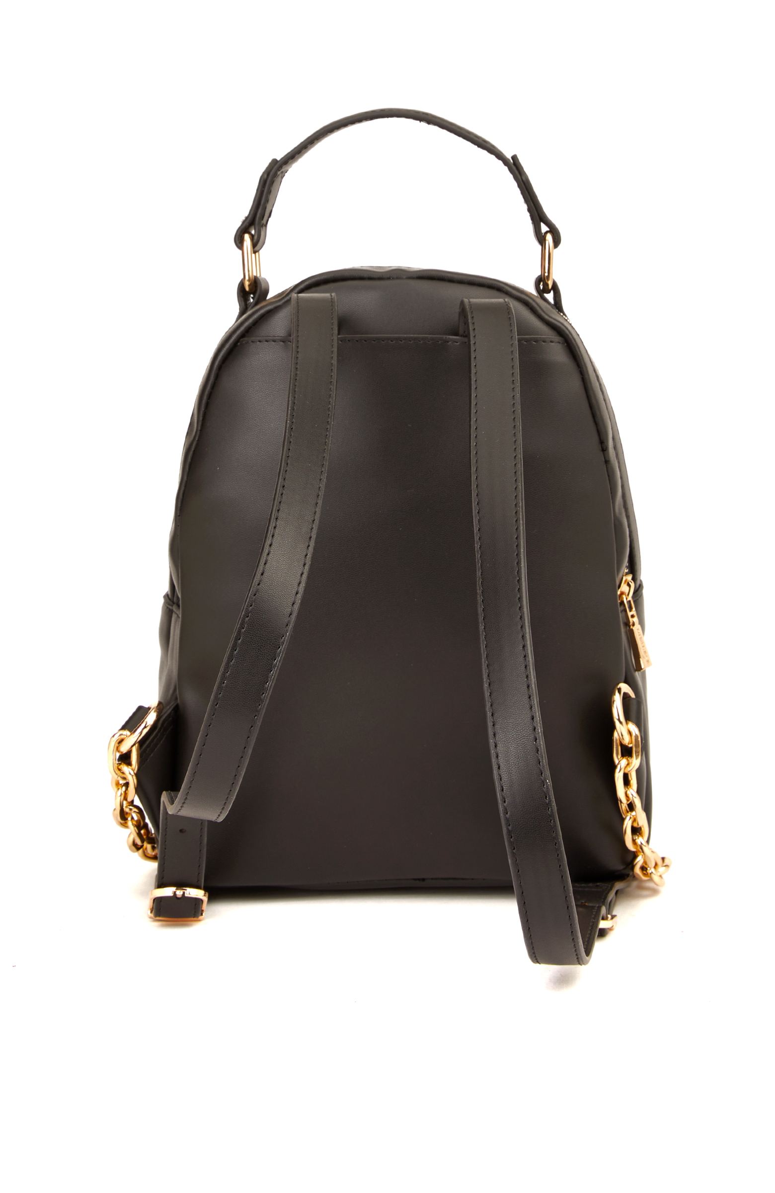 Gri Kazayağı Desenli Kadın Sırt Çantası