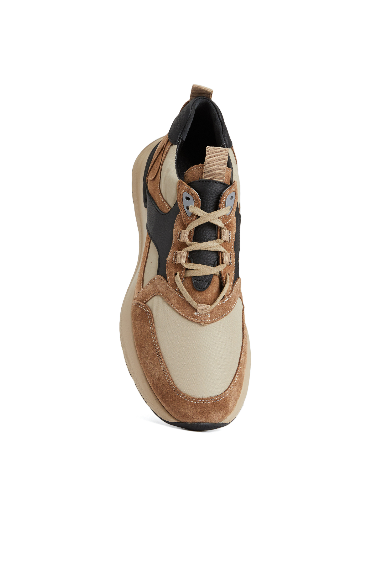 Bej Erkek Deri Sneaker