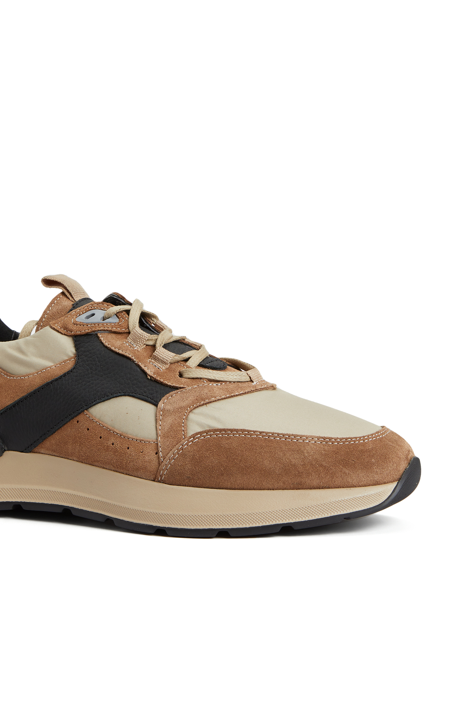 Bej Erkek Deri Sneaker