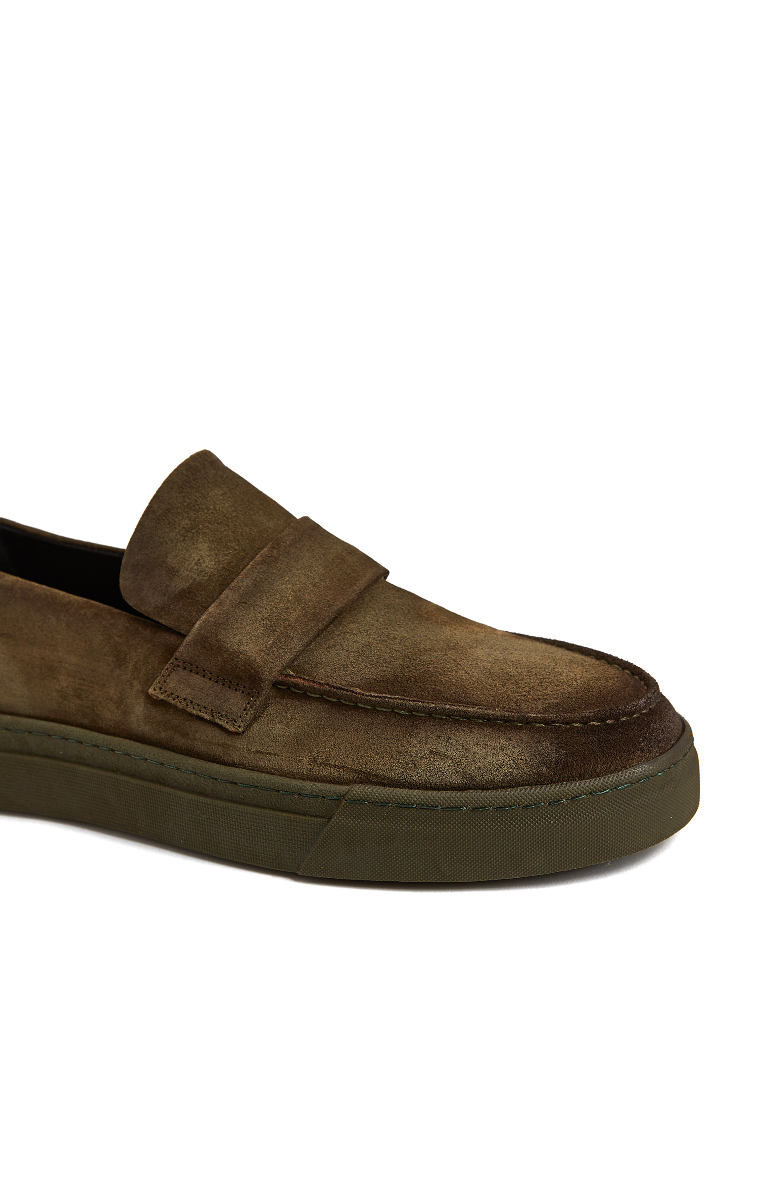 Haki Erkek Deri Loafer