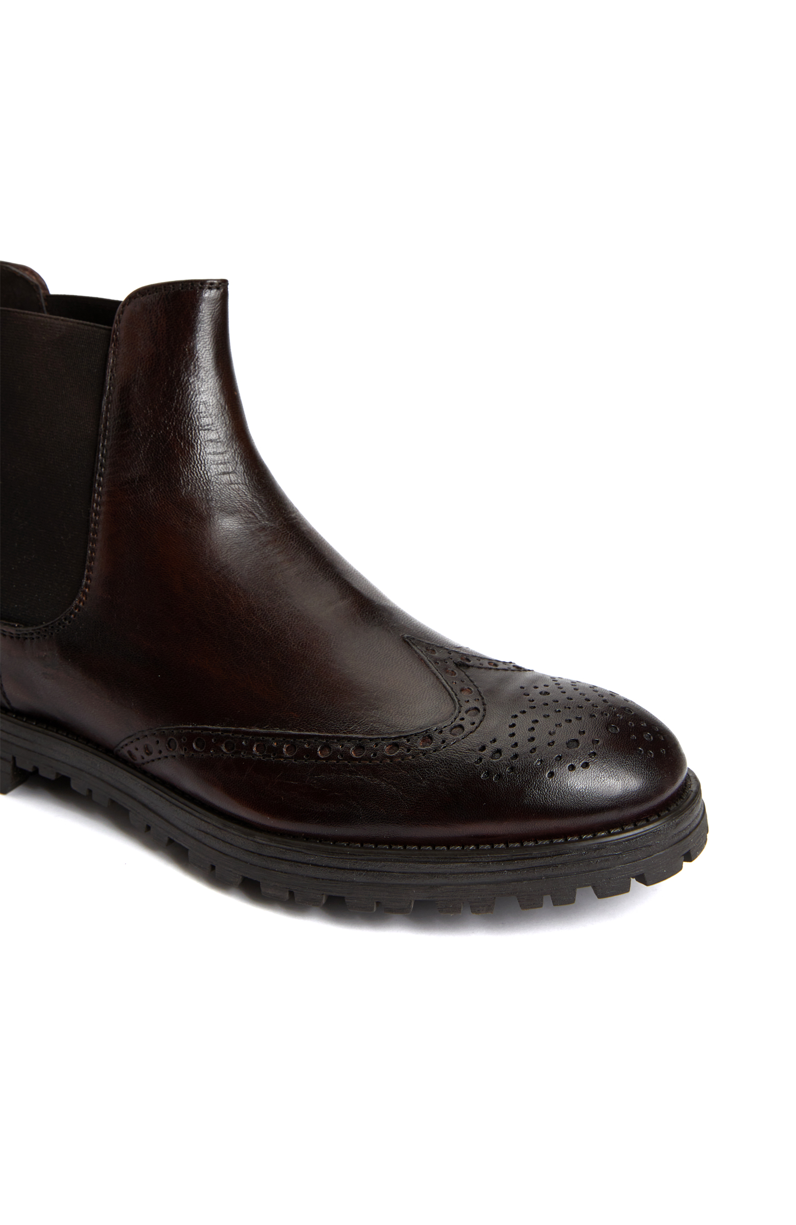 Kahverengi Erkek Deri Bot