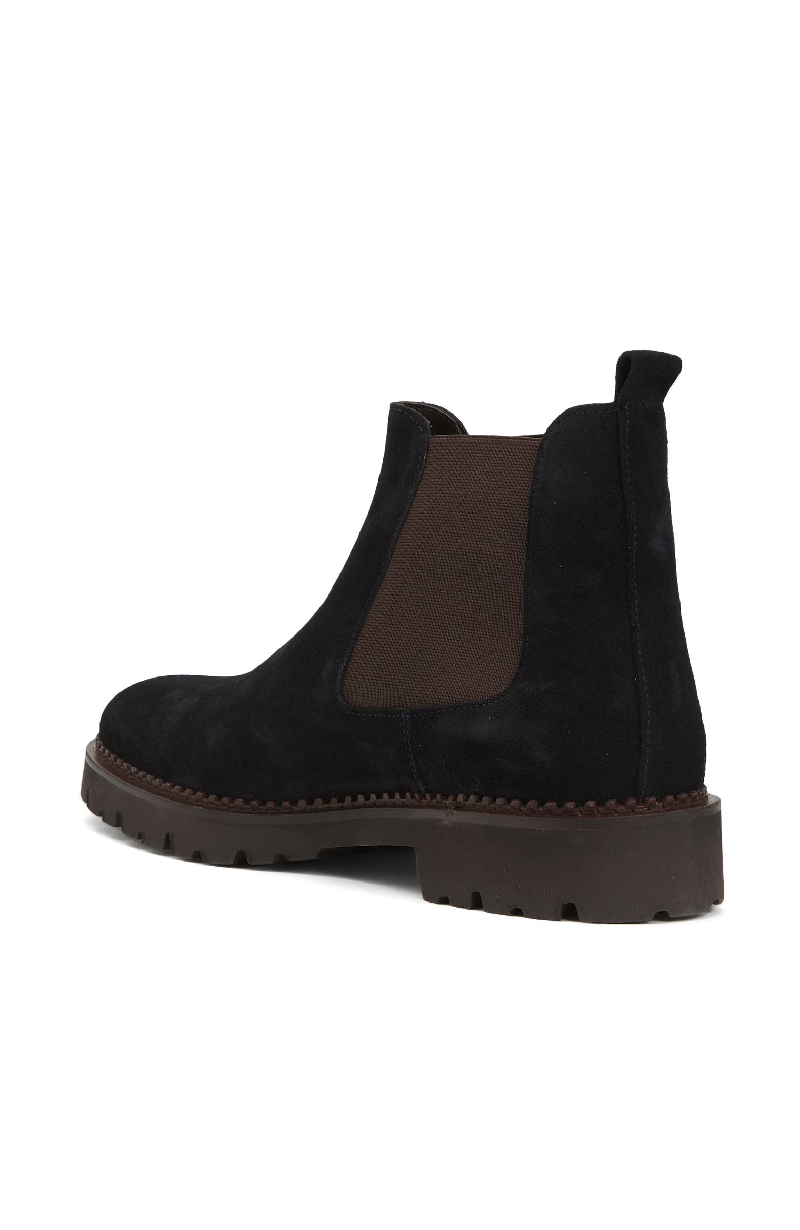 Lacivert Erkek Deri Chelsea Bot