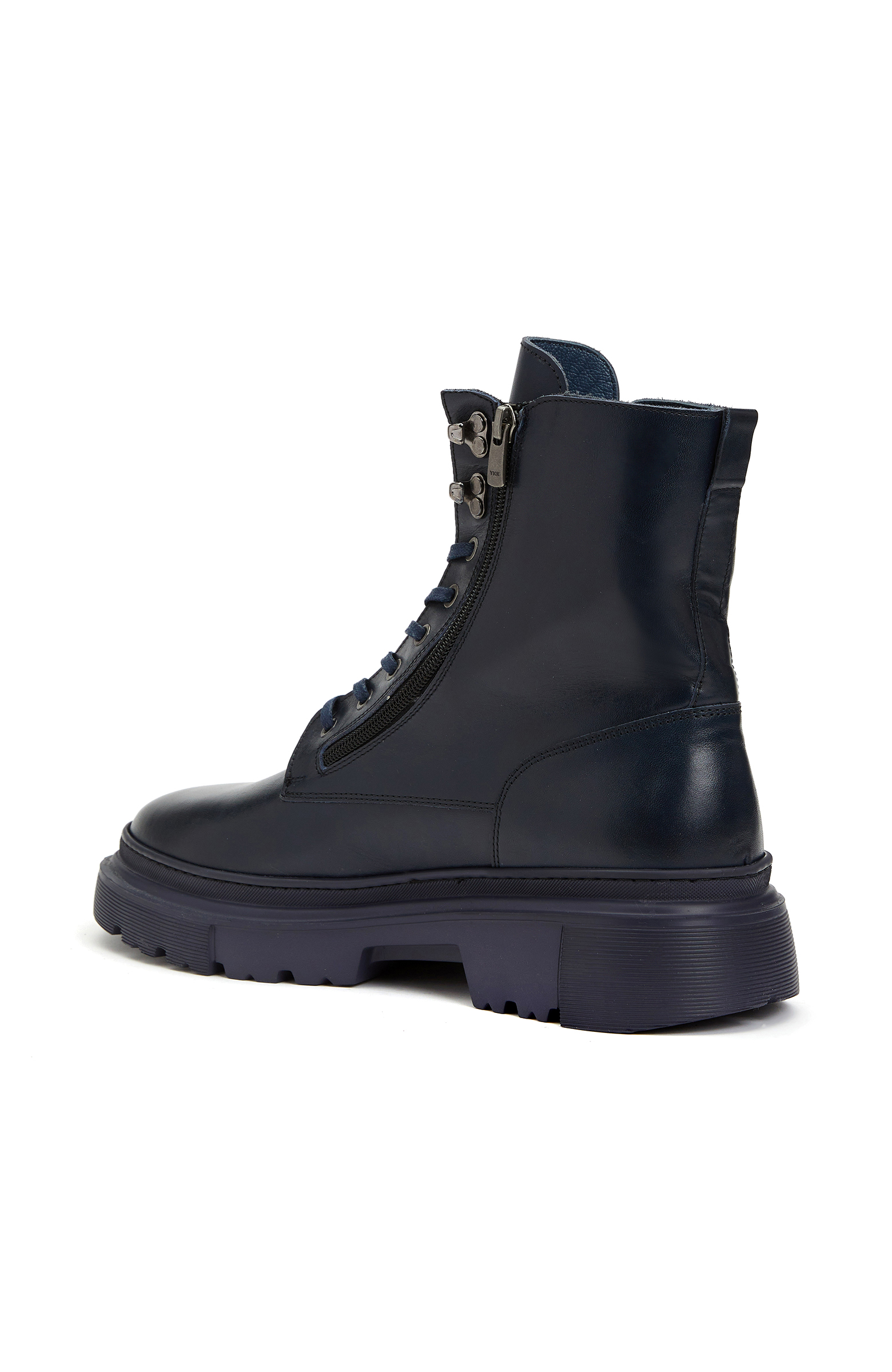 Lacivert Erkek Deri Bot