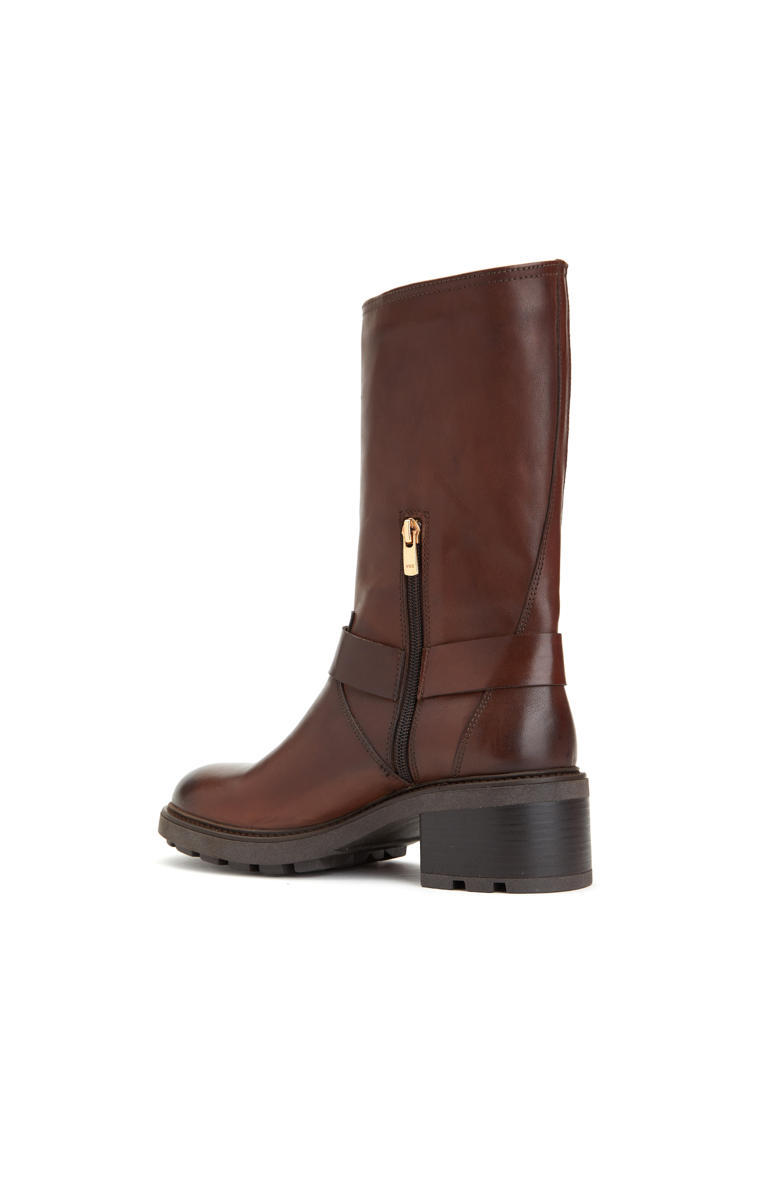 Kahverengi Kadın Deri Bot