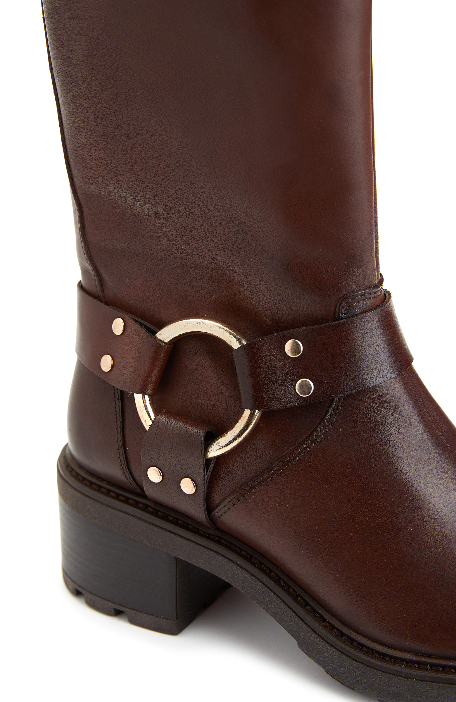 Kahverengi Kadın Deri Bot