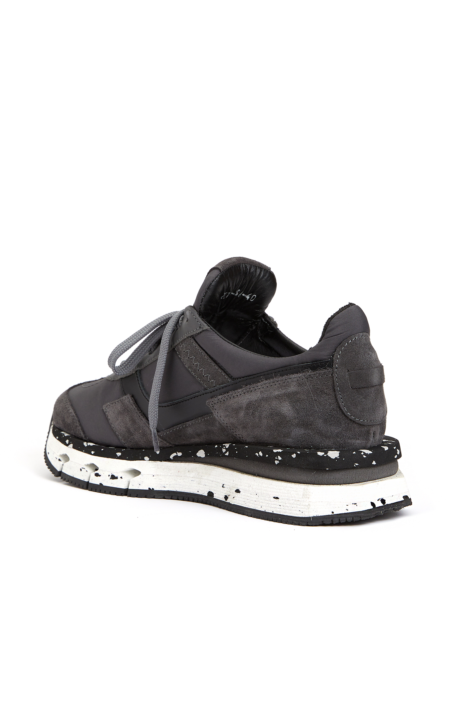 Antrasit Kadın Deri Sneaker