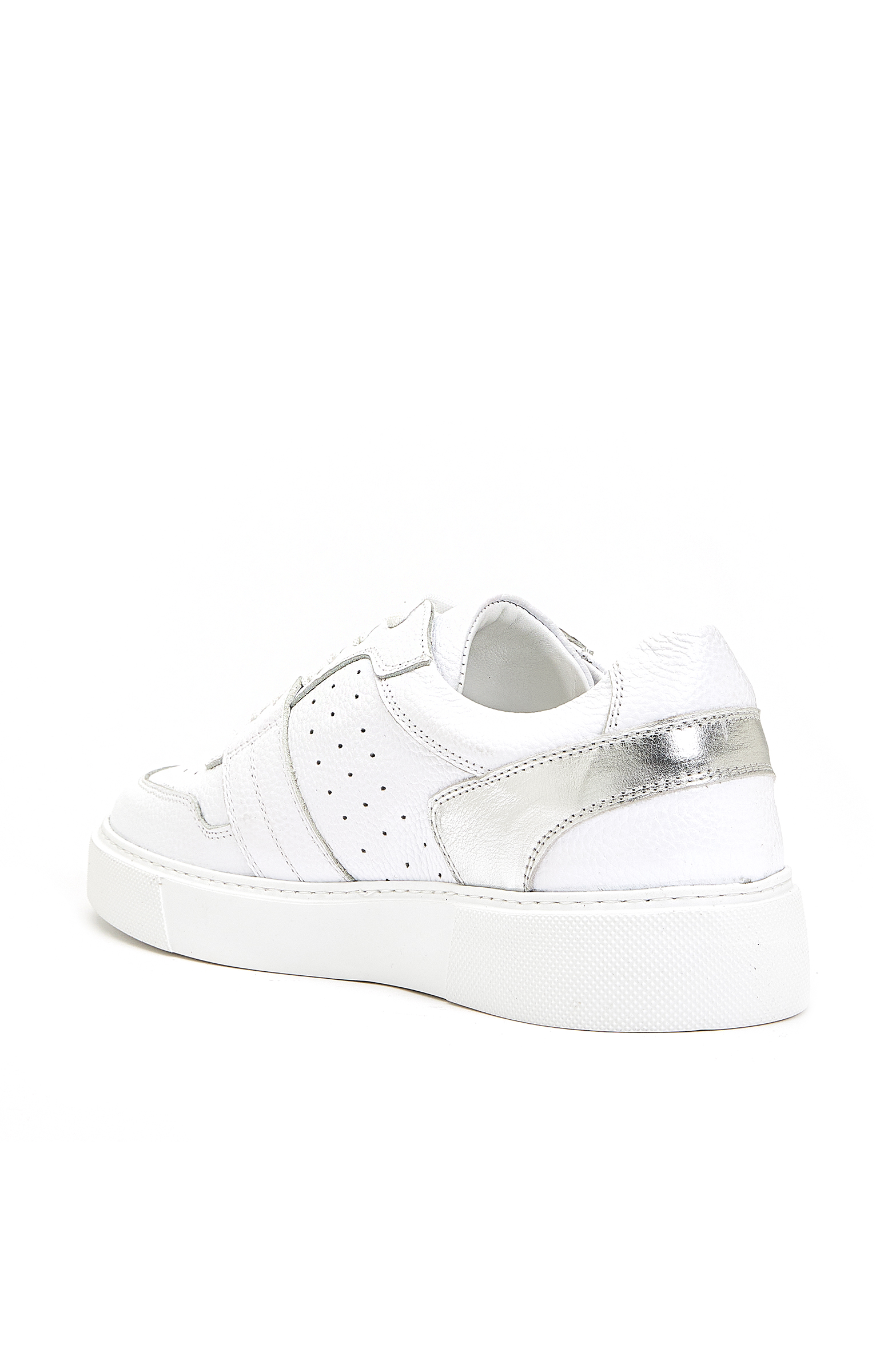 Beyaz Silver Kadın Deri Sneaker