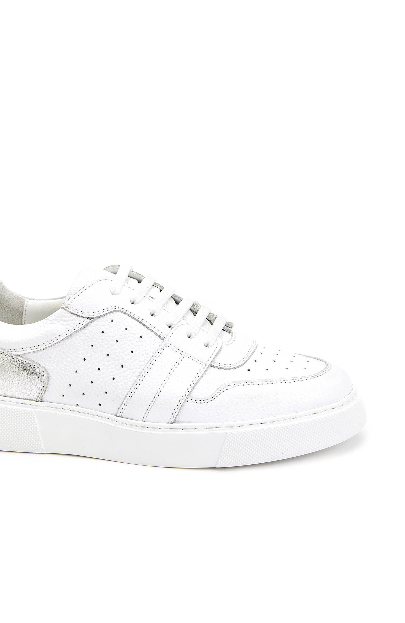 Beyaz Silver Kadın Deri Sneaker