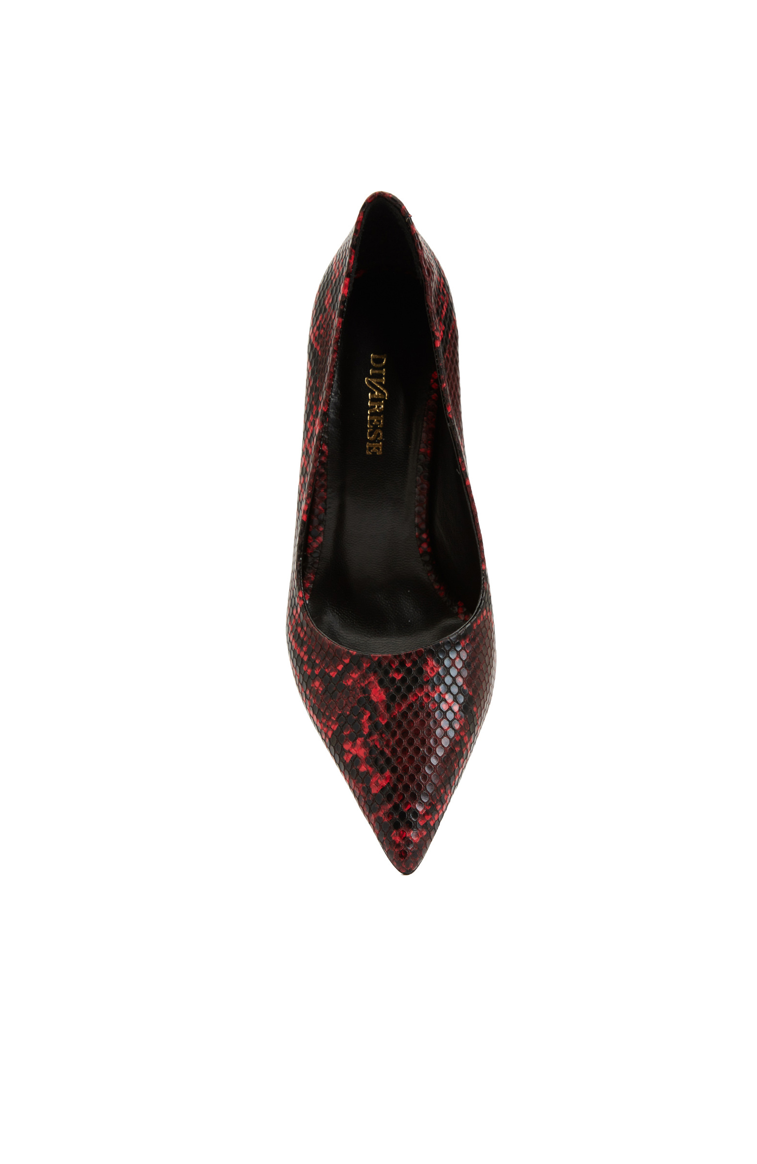 Kırmızı Kadın Deri Stiletto