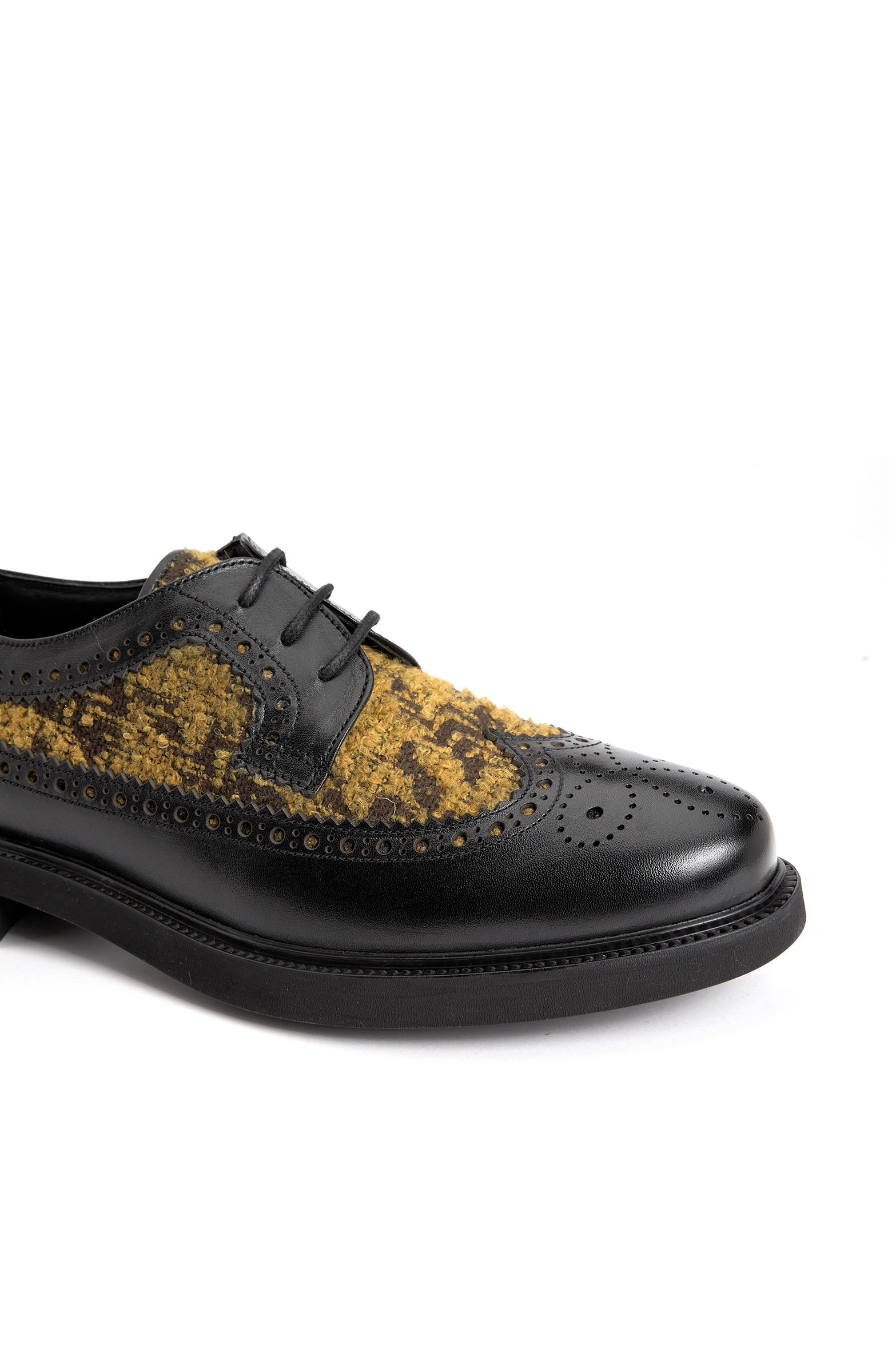 Sarı Kadın Deri Ayakkabı