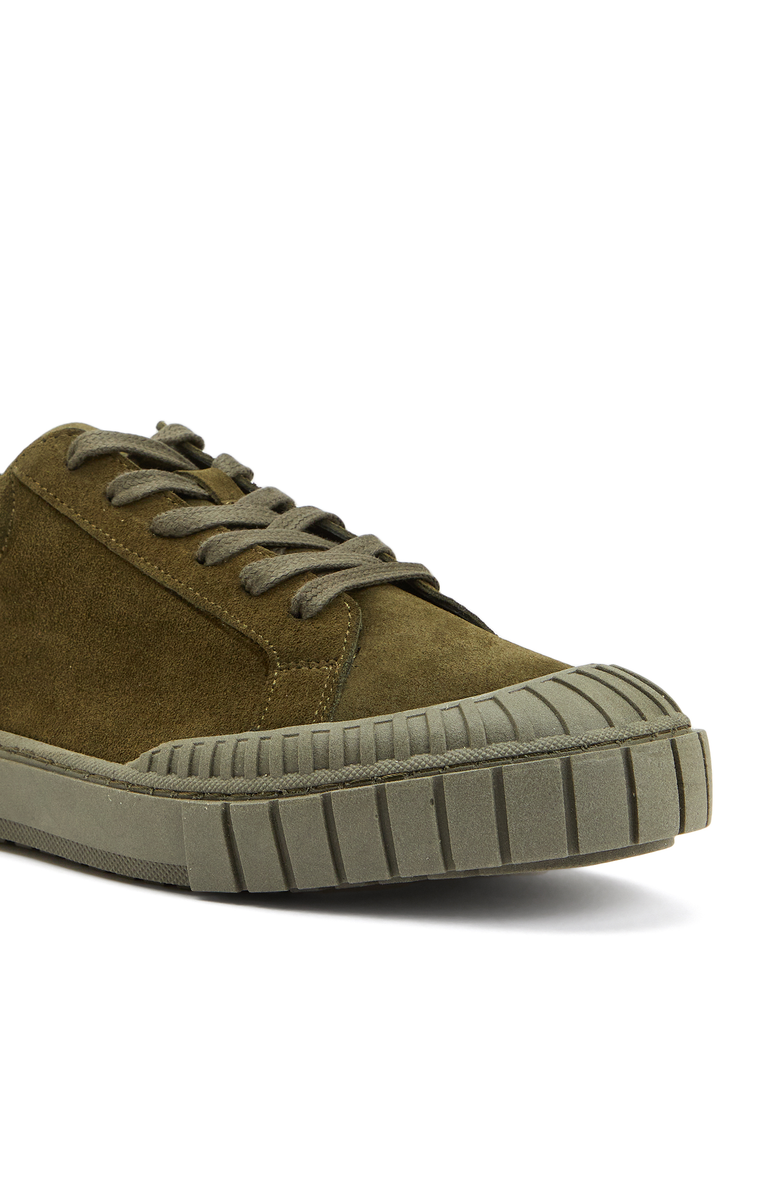 Haki Kadın Deri Sneaker