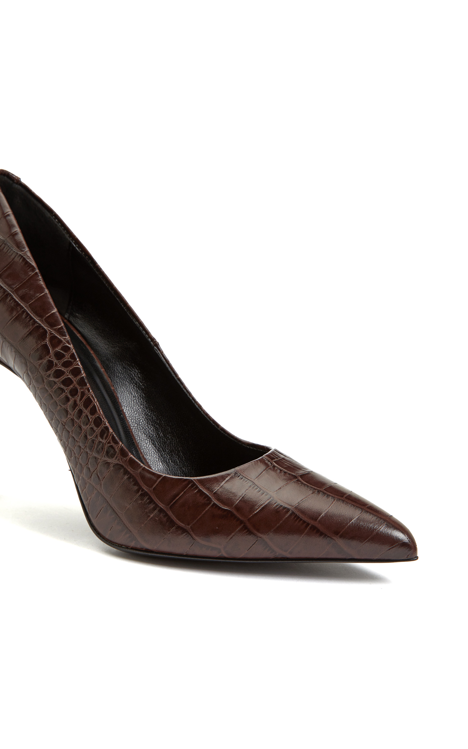 Siyah Kadın Deri Stiletto