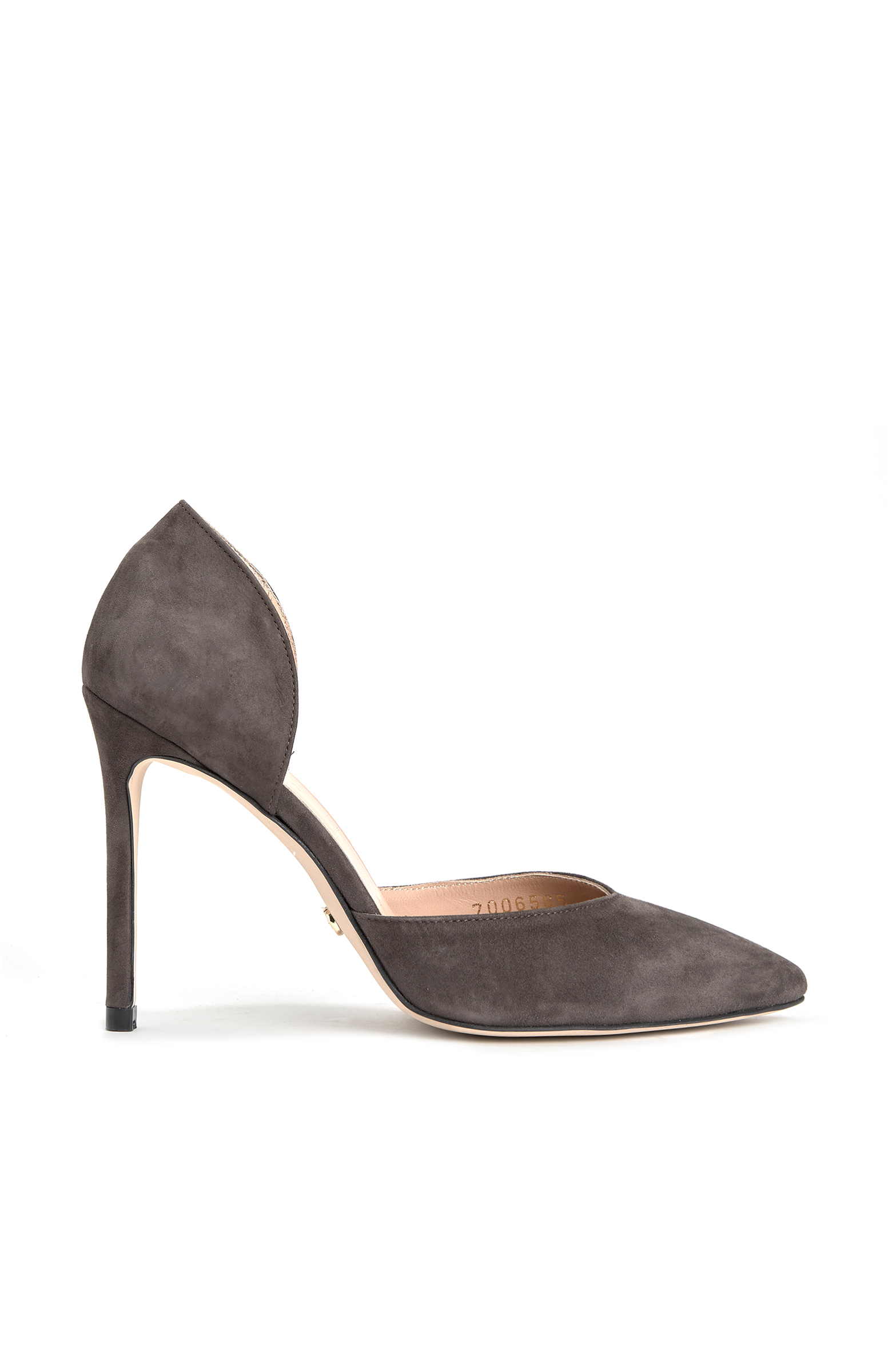 Kahverengi Deri Stiletto