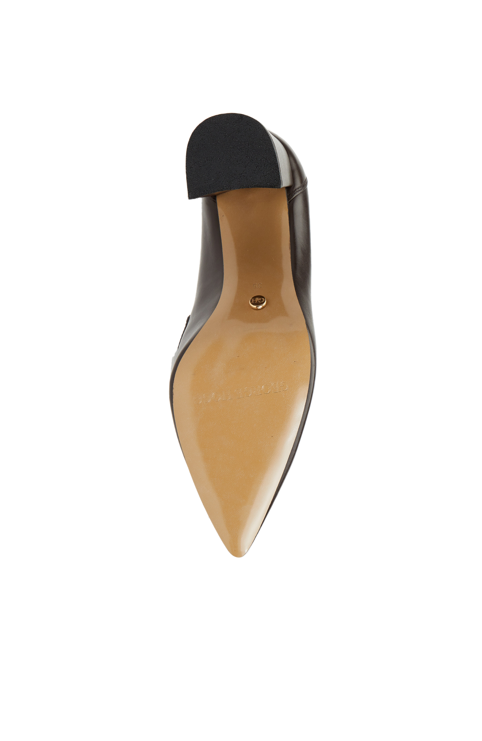 Kahverengi Kadın Deri Stiletto