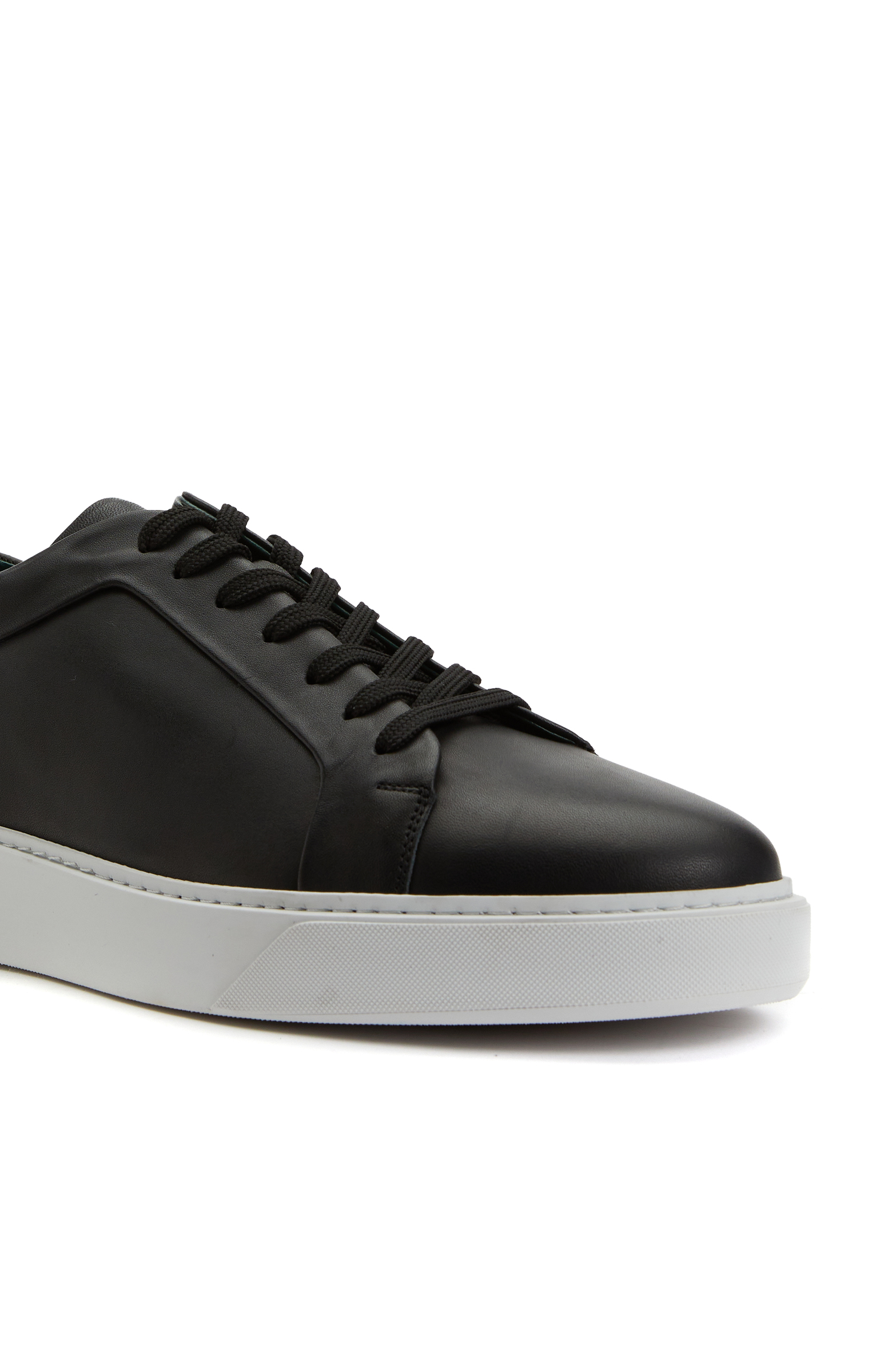 Siyah Kadın Deri Sneaker