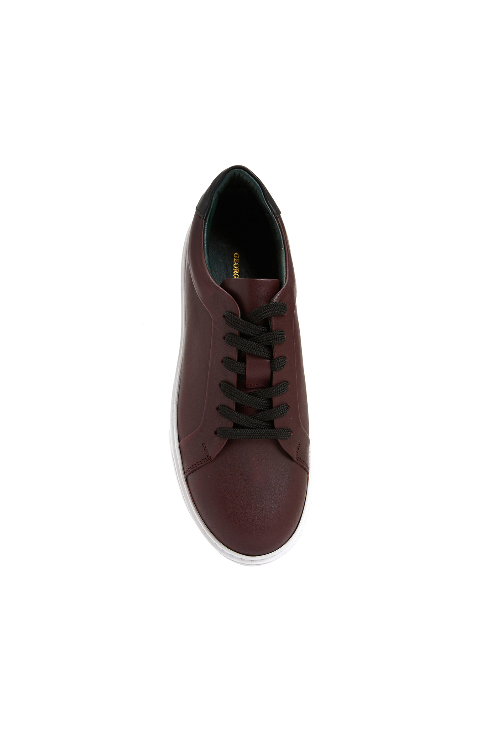Bordo Kadın Deri Sneaker