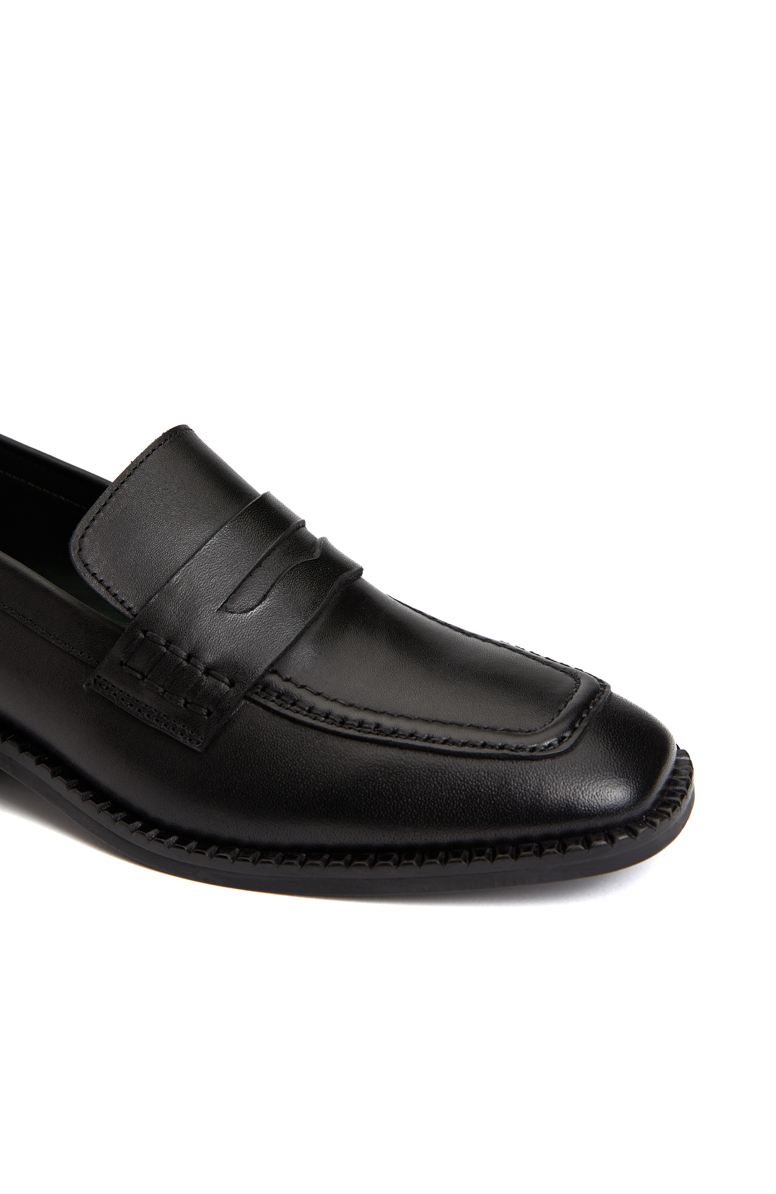 Siyah Kadın Deri Loafer