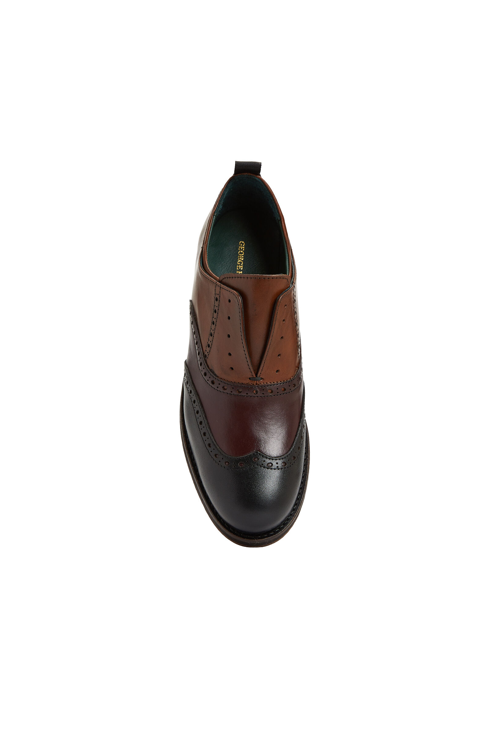 Kahverengi Siyah Kadın Deri Ayakkabı