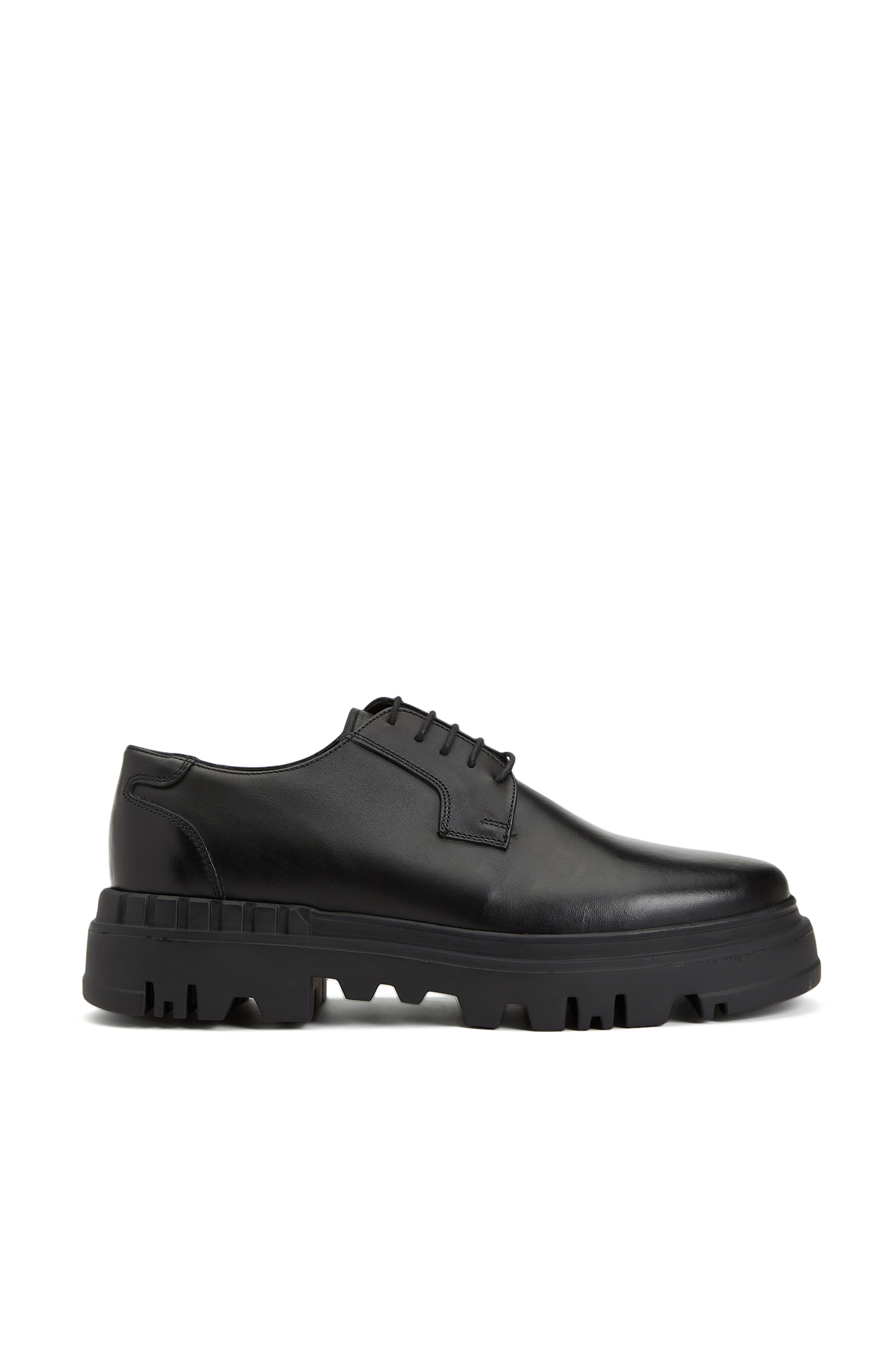 Black Lace-up Men's Leather Shoes