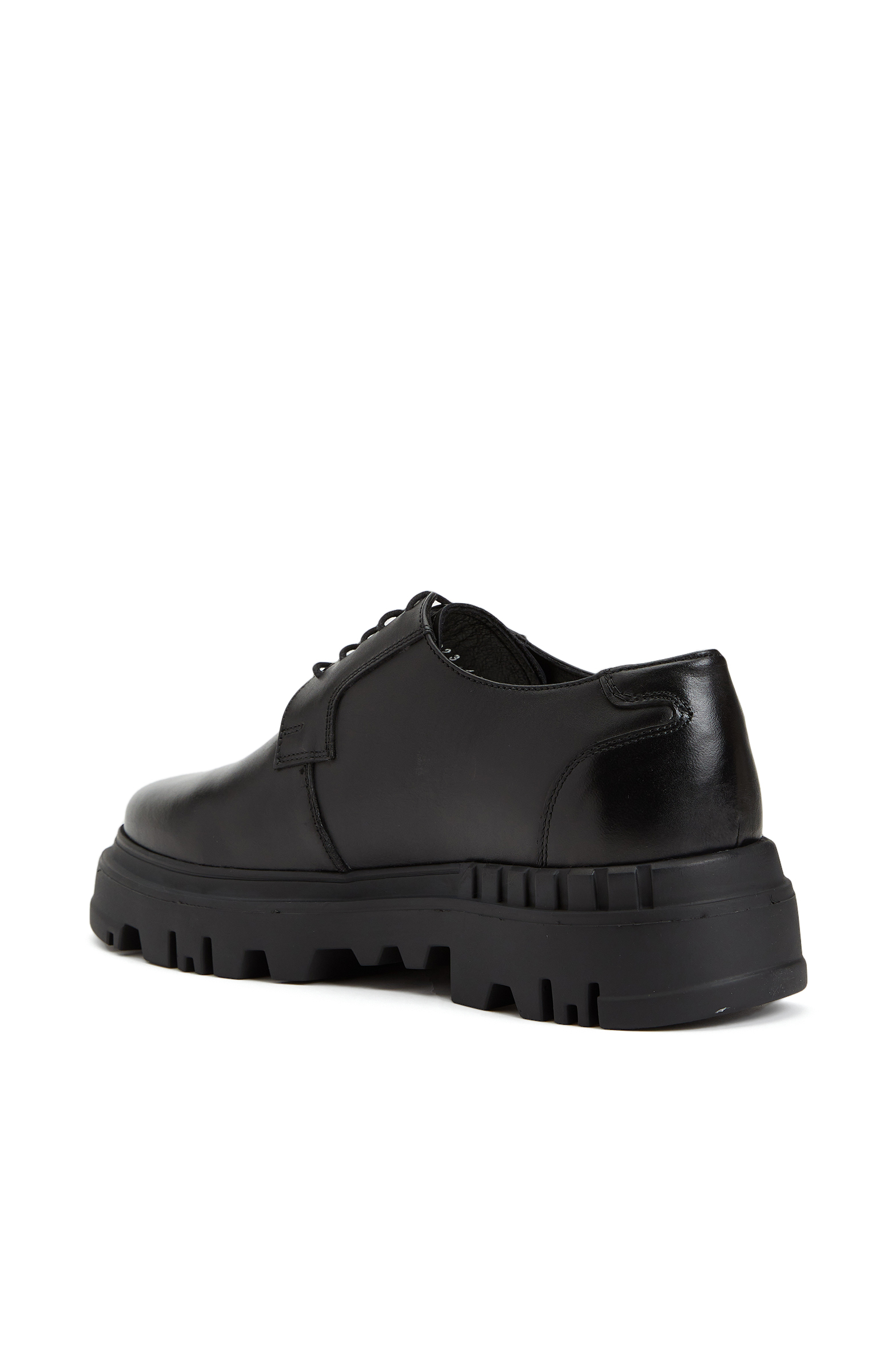 Black Lace-up Men's Leather Shoes
