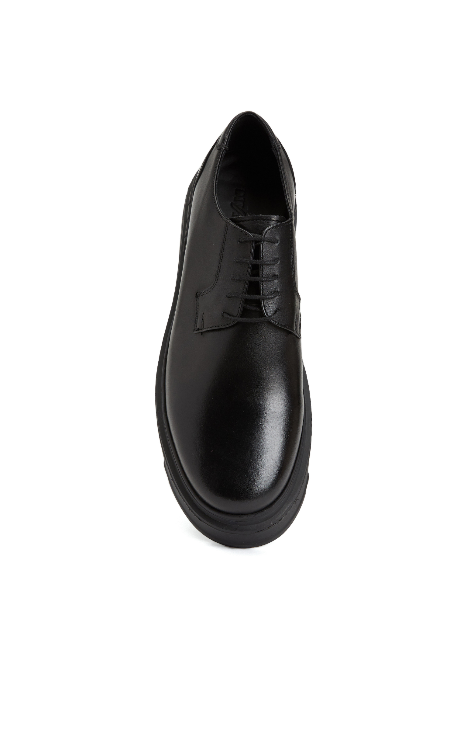 Black Lace-up Men's Leather Shoes