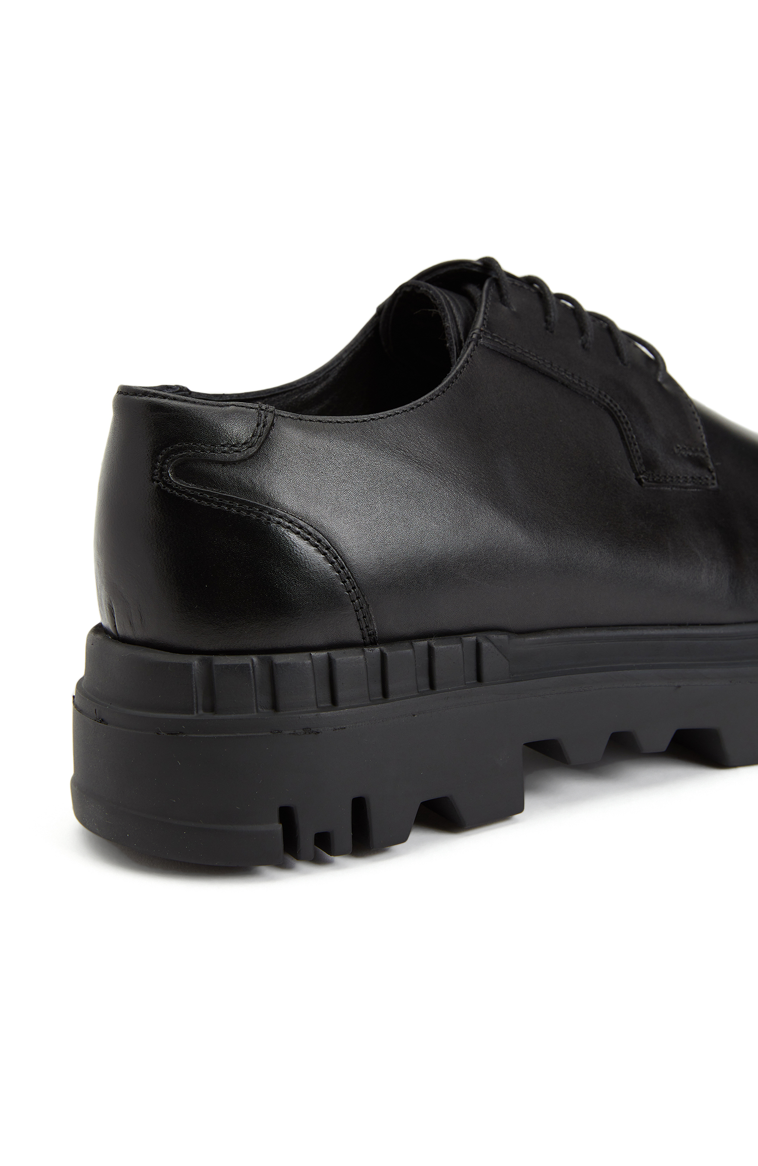 Black Lace-up Men's Leather Shoes