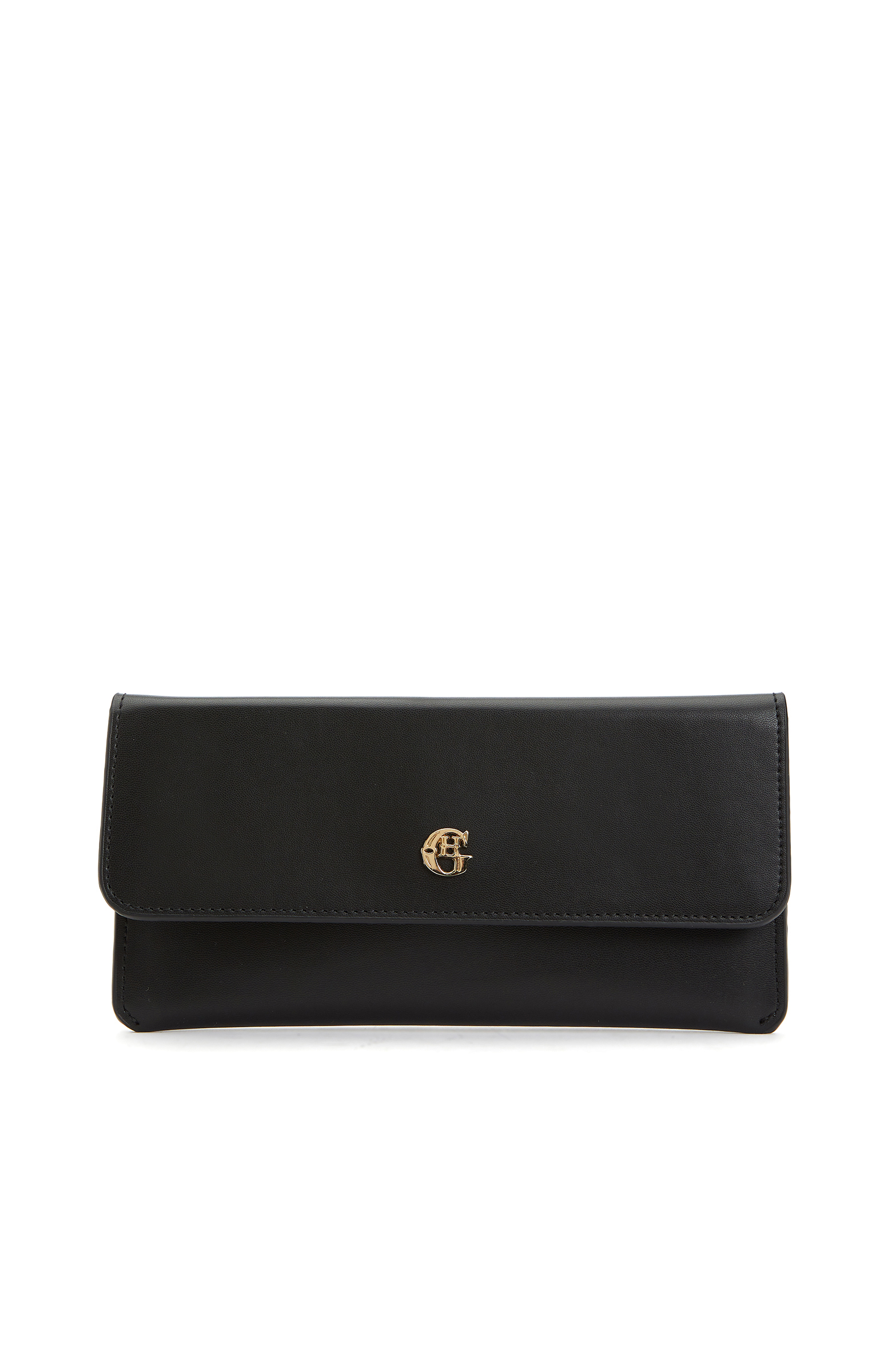 Siyah Logolu Kadın Cüzdanü