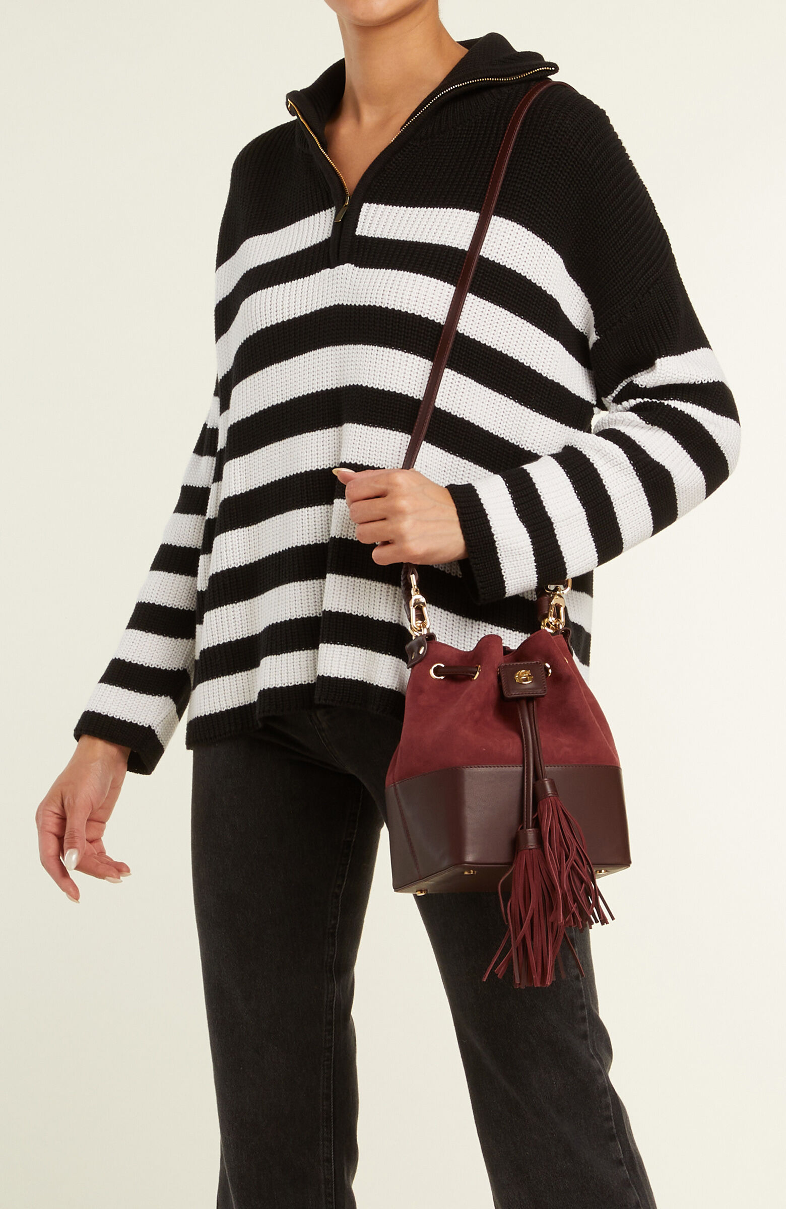 Bordo Kadın Postacı Çantası