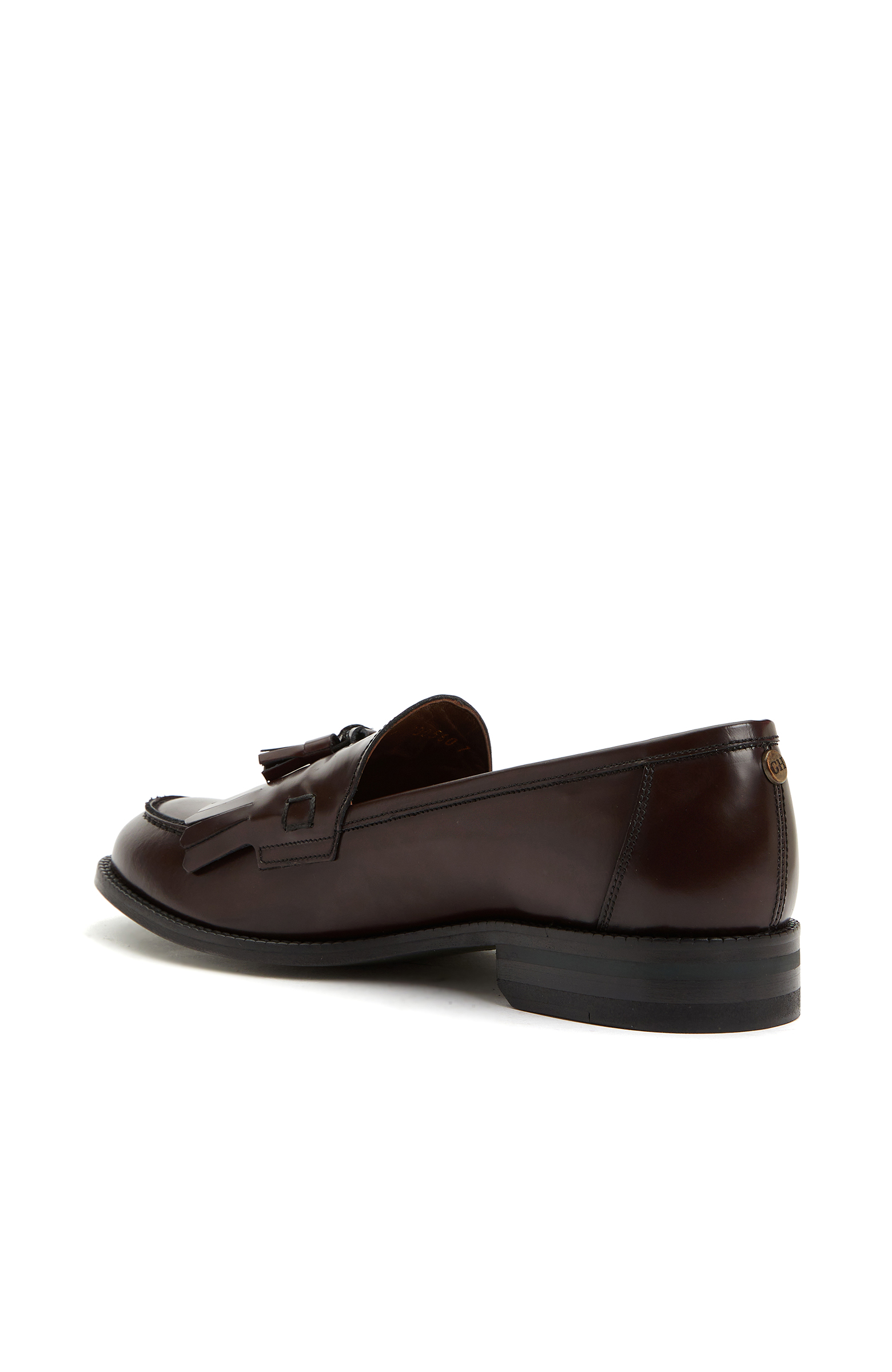 Bordo Kadın Deri Loafer