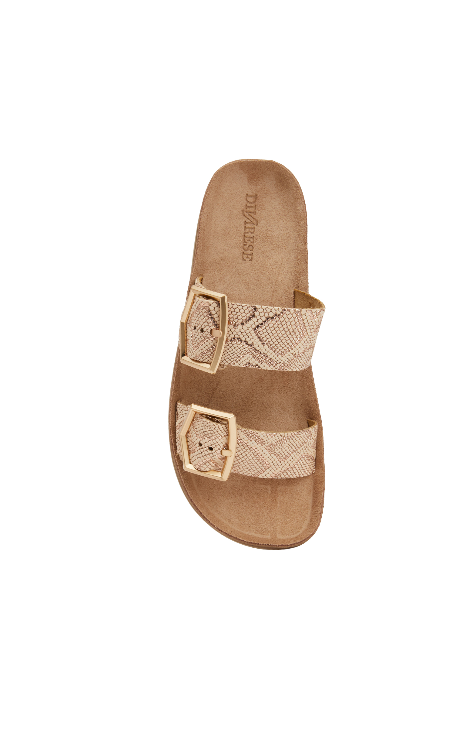 Rose Gold Hafif Platform Kadın Deri Terlik_3
