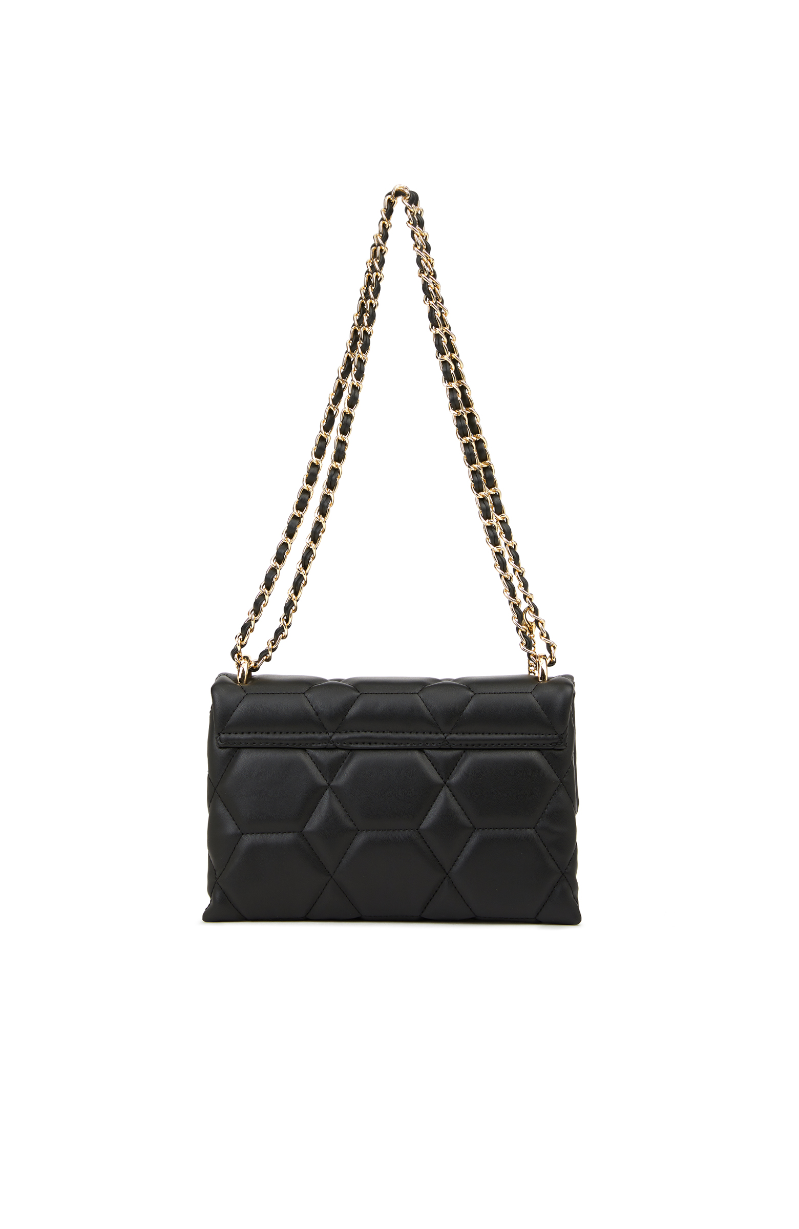 Siyah Kapitoneli Kadın Omuz Çantası