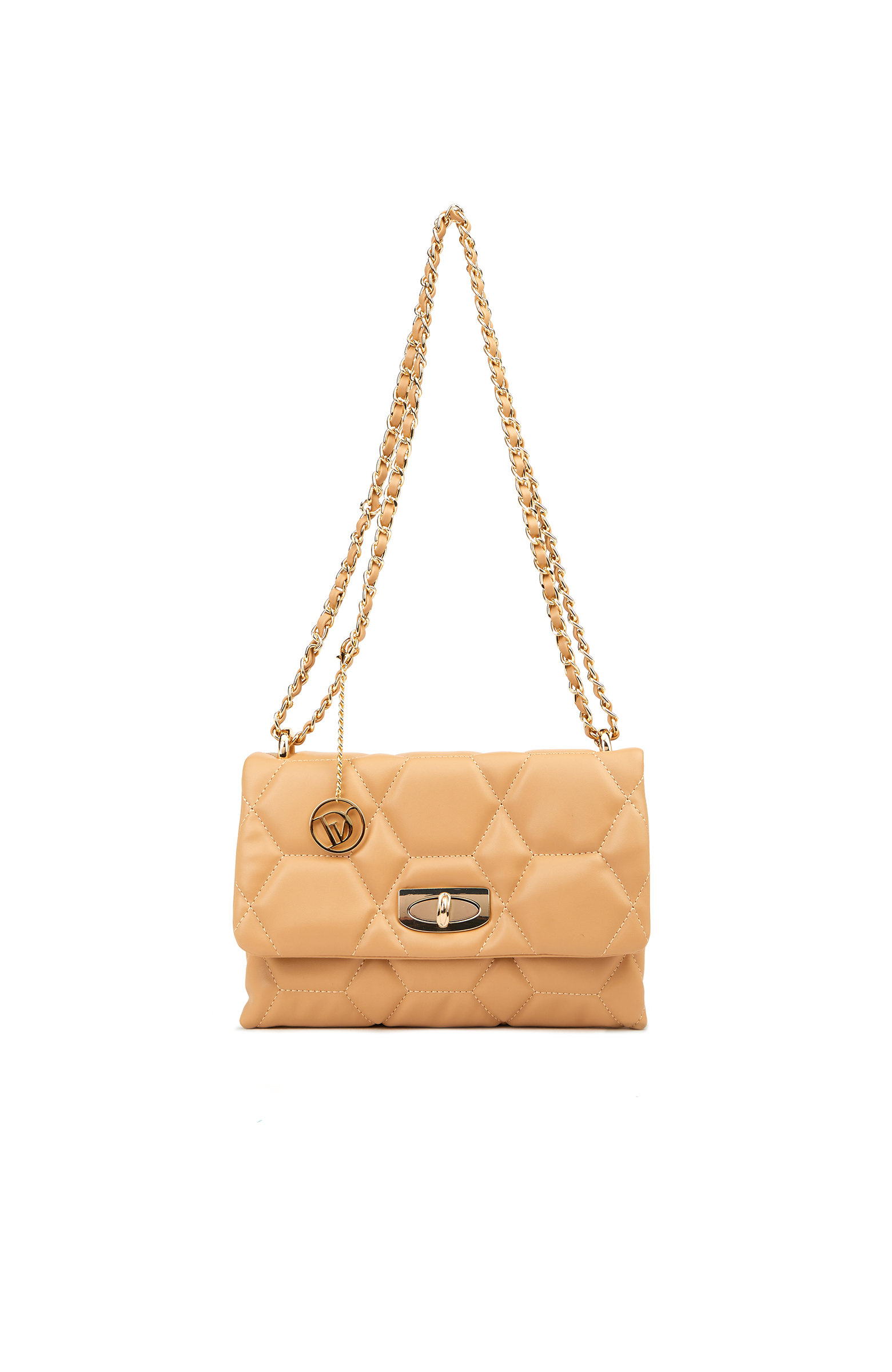 Nude Kapitoneli Kadın Omuz Çantası