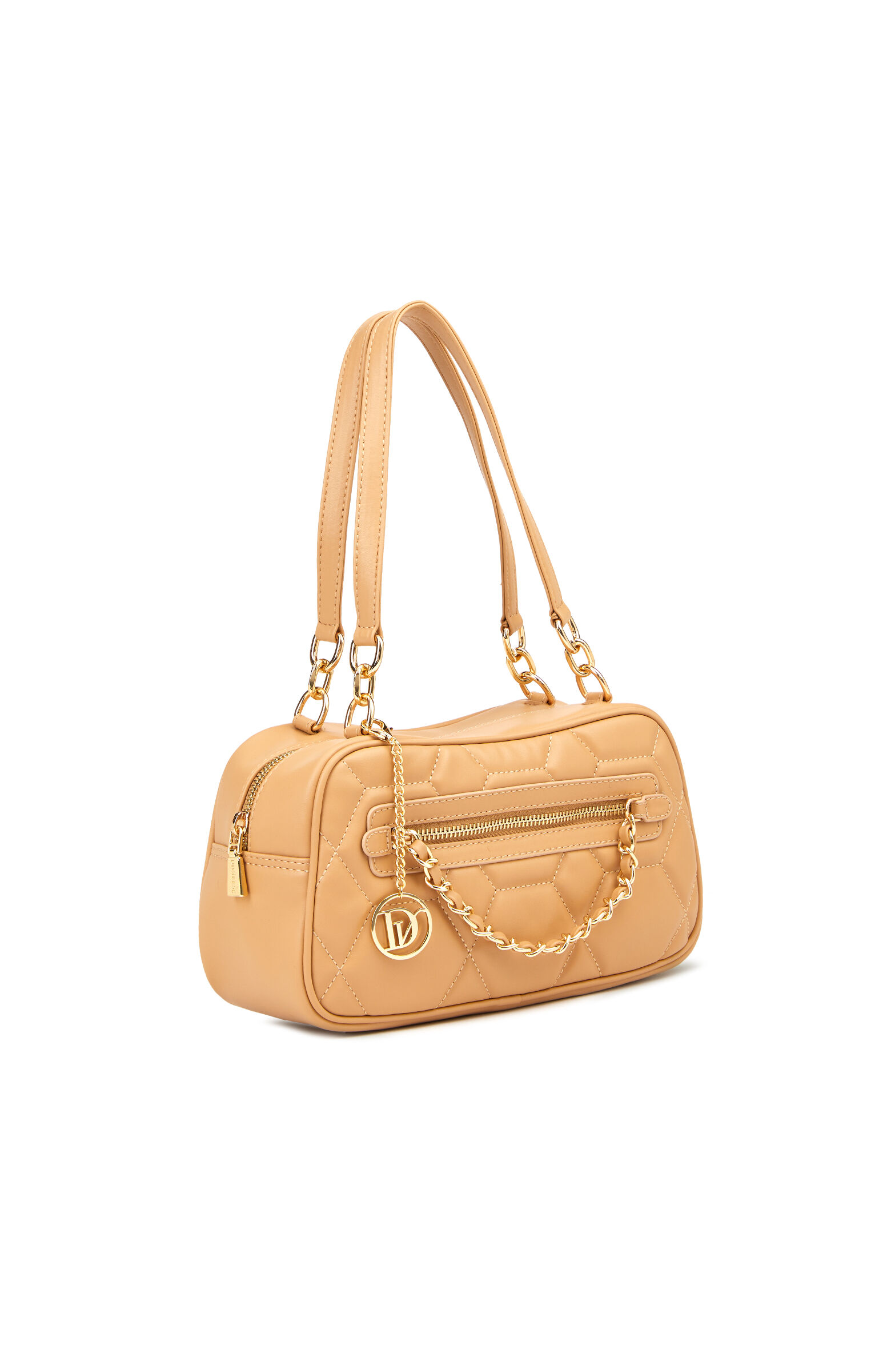 Nude Kapitoneli Kadın Omuz Çantası