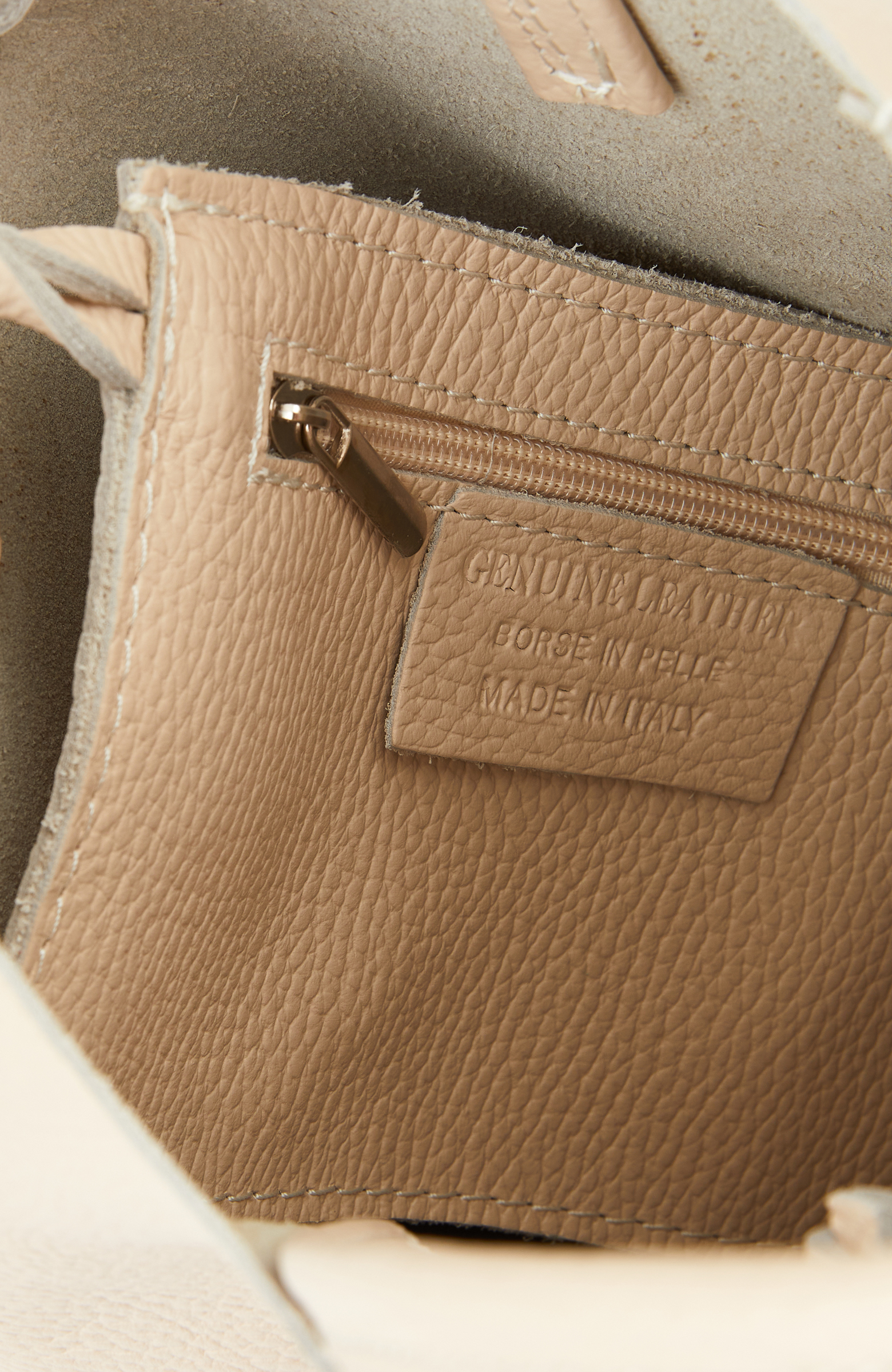 Bej Kadın Deri Çanta